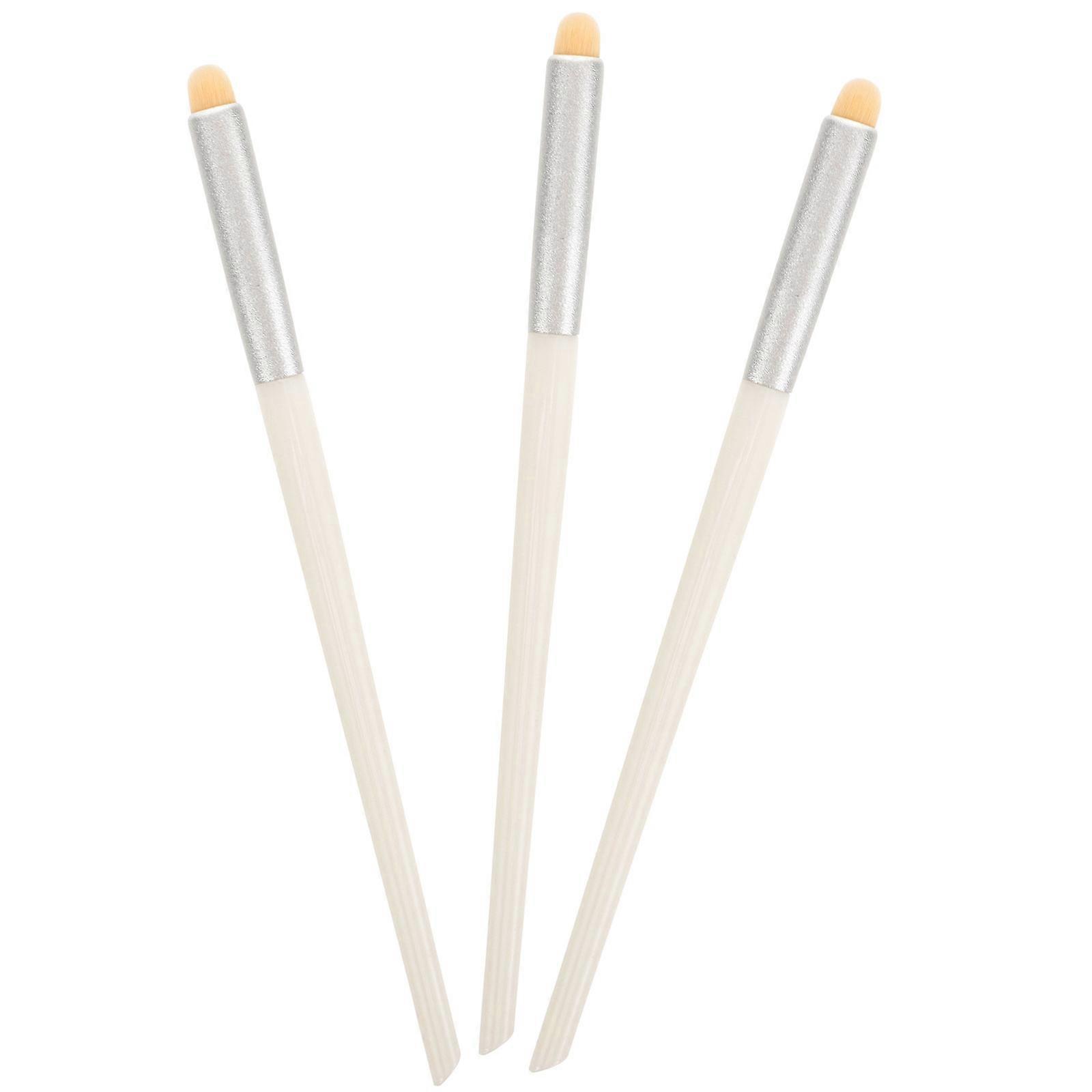 3pcs Lip Brushes for Women with Artificial Fiber Ideal for Lipstick Concealer Eye Shadow Smudge