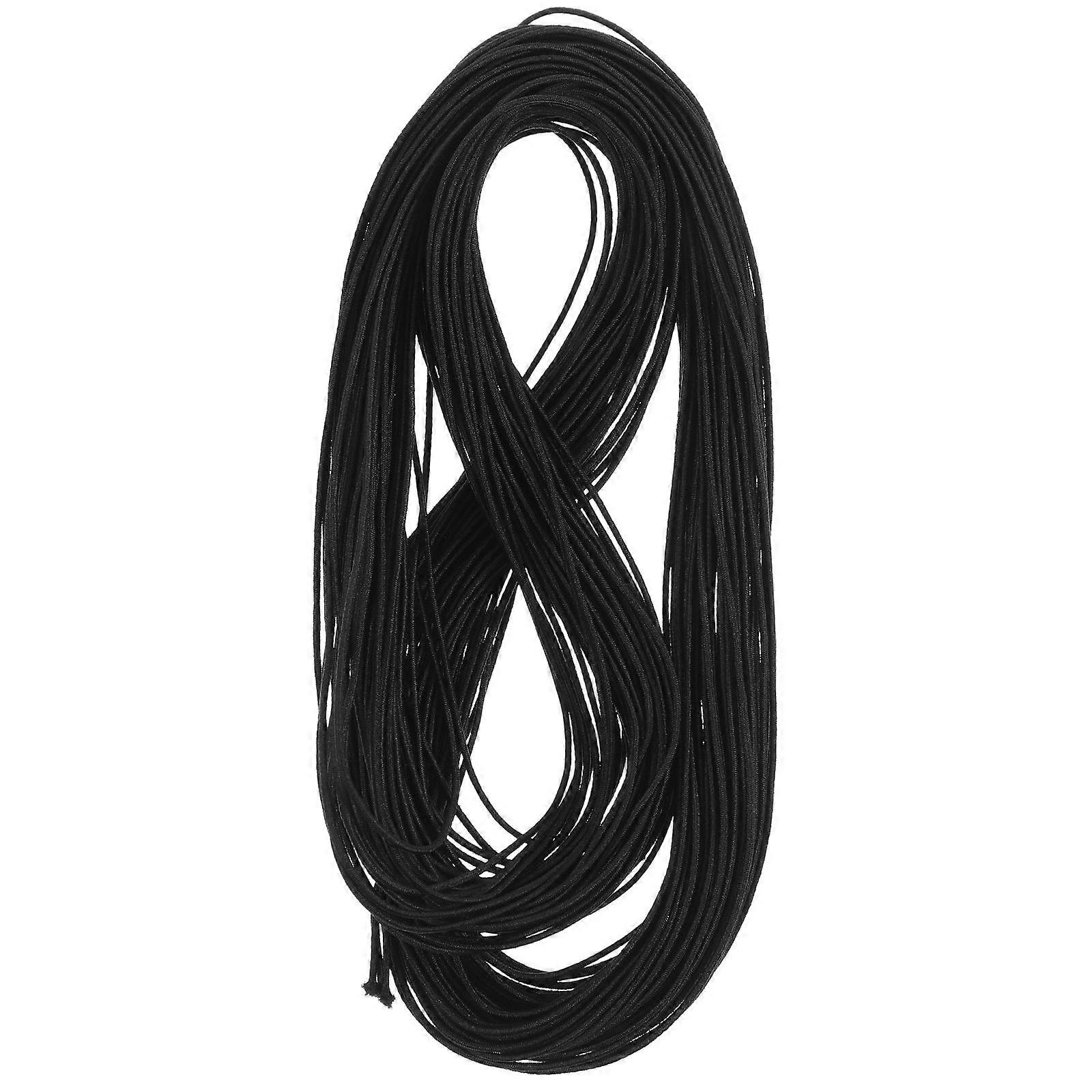 Masteelf Black Elastic Stretchy String 1 Set Cord Thread Beading Supplies for DIY Projects Jewelry Making Bracelets Necklaces