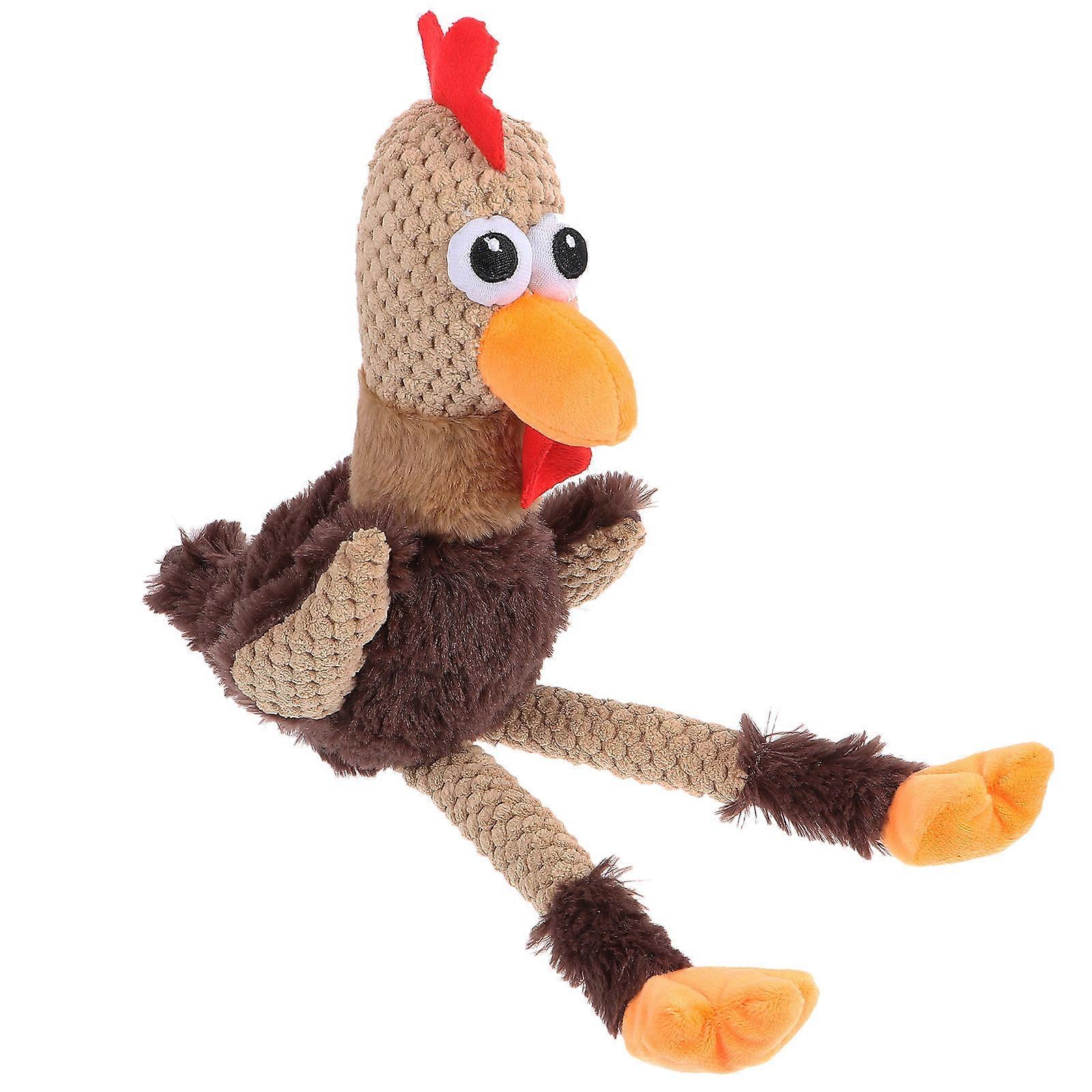 Plush Rooster Dog Chew Toy – Durable Molar Doll for Chewing & Playtime, Promotes Dental Health for Dogs and Cats