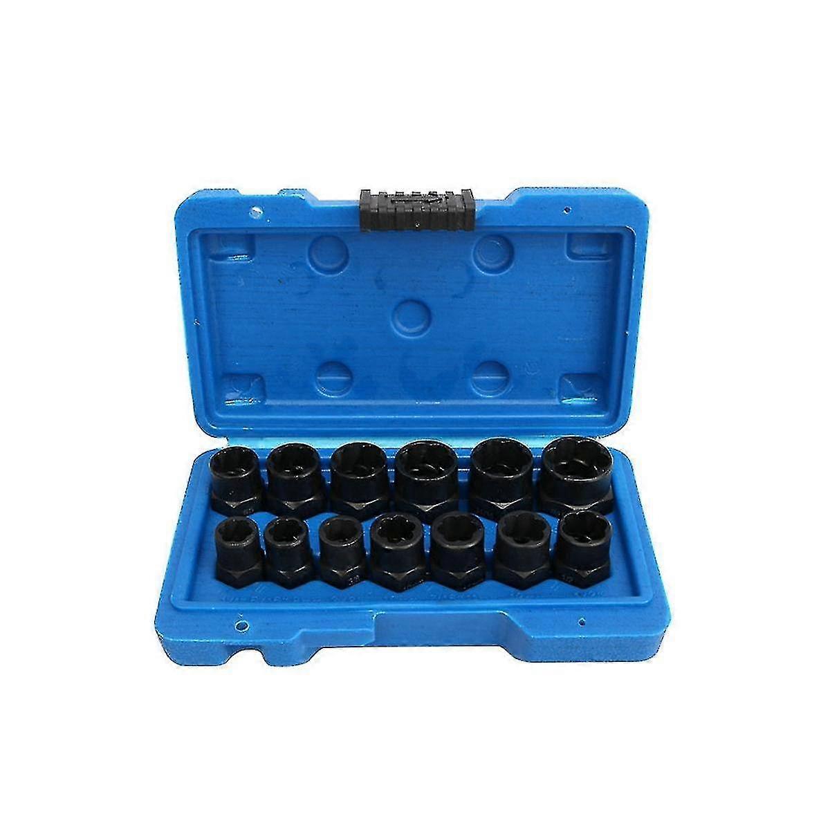 2025 13-Piece Screw Remover Socket Hexagon Screw Tool Socket Bolt Nut Broken Wire Extractor Broken Nut Bo