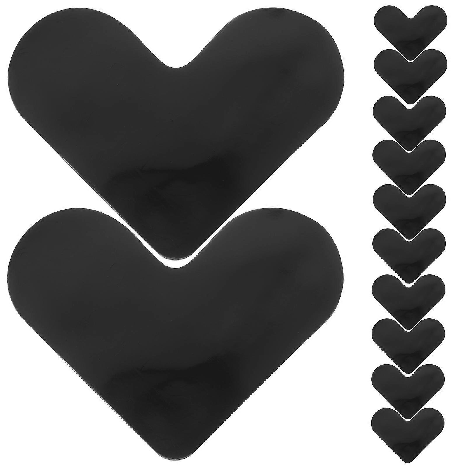 Black Carpet Grippers for Hardwood Floors Made of PU Prevent Sliding and Curling 12 Pieces