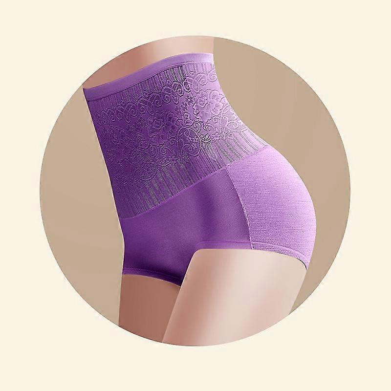 Trendig Unisex Hög Midja Kvinnor Andningsfunktion 1st Underkläder Body Shaper Solida Trosor Bomull 3Sizes Plus Storlek 8Färger