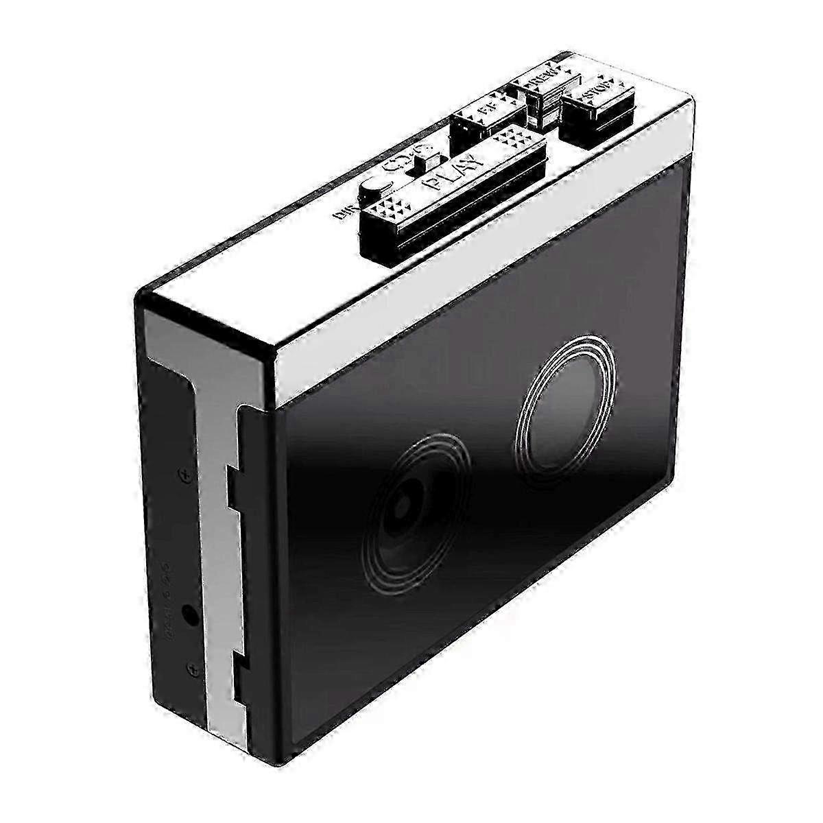 Bluetooth Stereo Tape Player with FM Radio - Retro Classic Portable Walkman with Two-Channel Automatic Flip Function