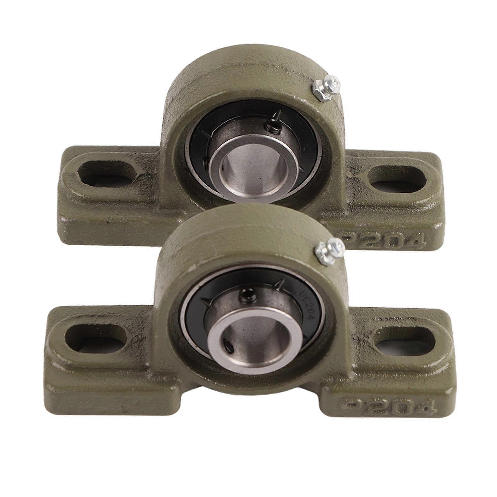 2pcs UCP204 Pillow Block Bearing Ball Mounted Bearing Bore Diameter 20mm