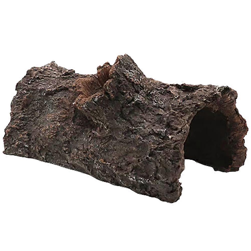 Shrimp Hiding Cave Dark Brown Safe Resin Material Large Reptile Hide Decor