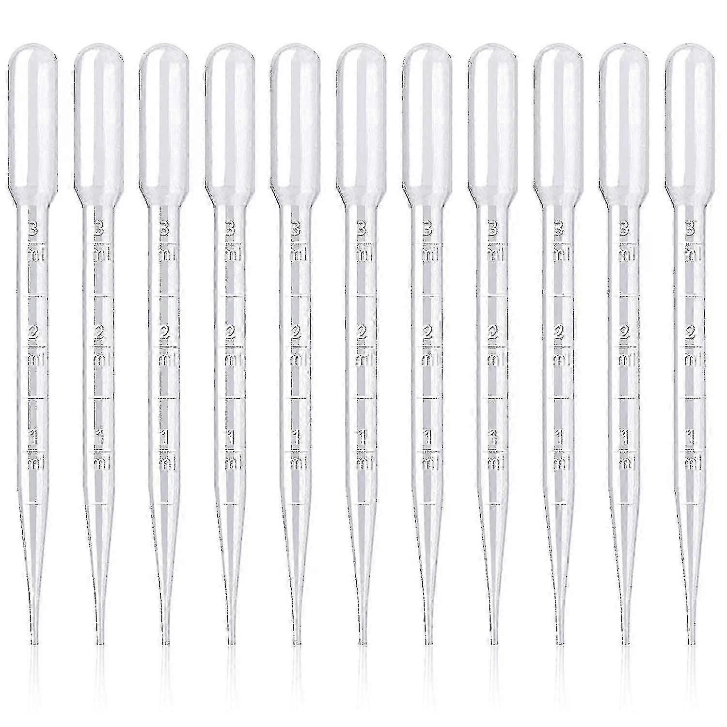 200pcs Plastic Pipettes 3ml For Laboratory Experiment