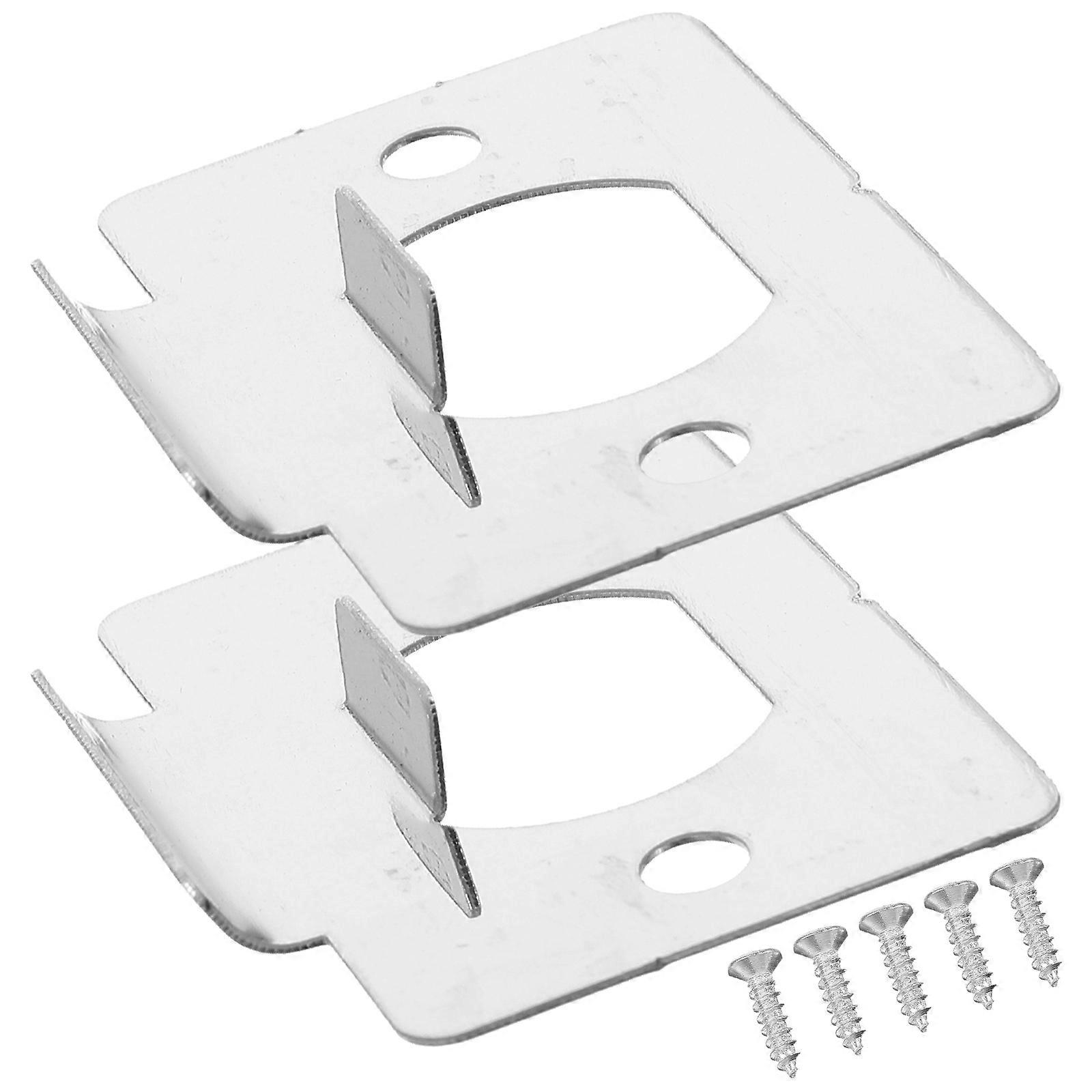 2pcs Deadbolt Strike Plate Door Reinforcement Kit for Enhanced Security – Smooth Finish Door Knob Plate for Bedroom Use