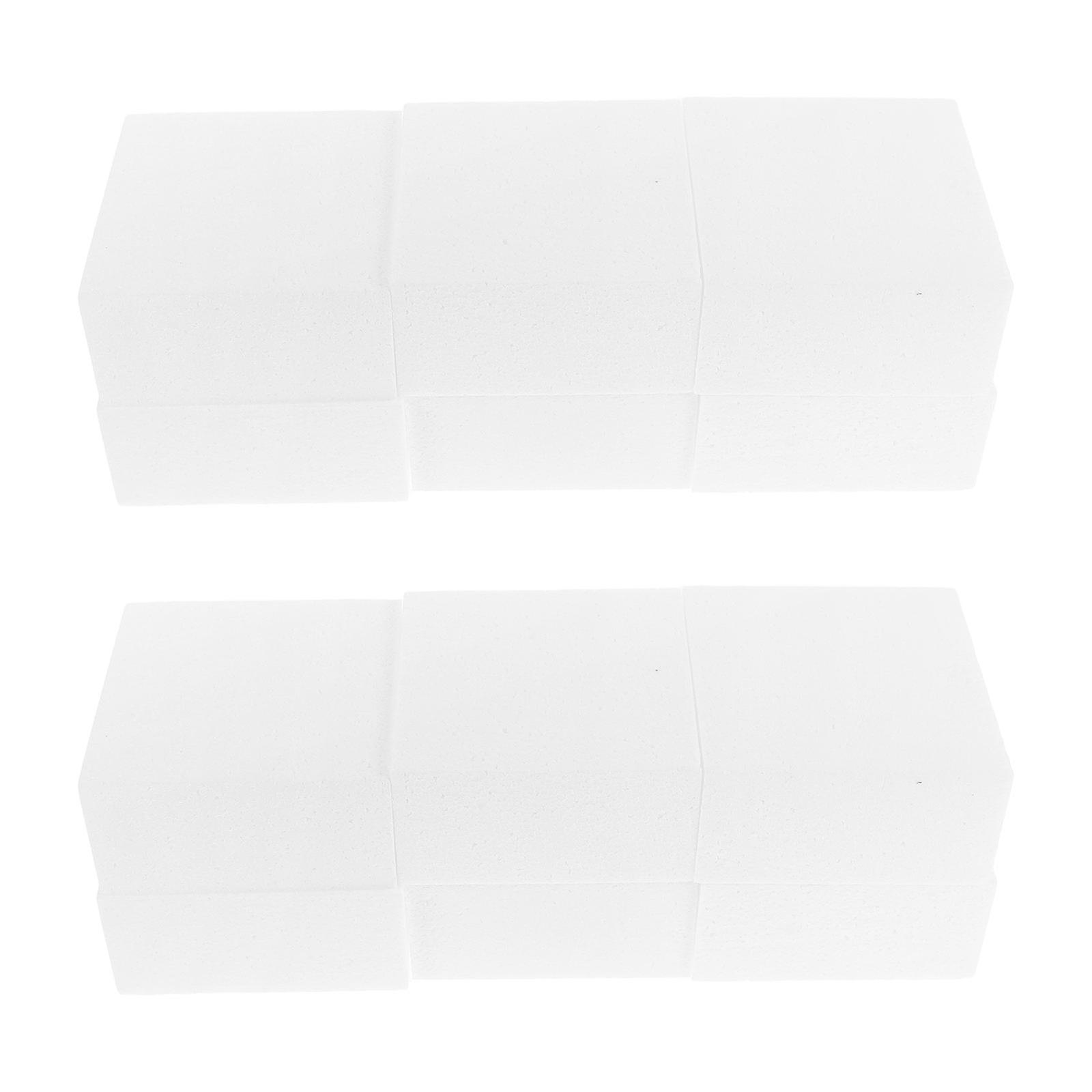 Foam Blocks For Flower Arranging Square Foam Bricks Crafts Arrangements Floral Displays 10.00X10.00X5.00CM White 20Set