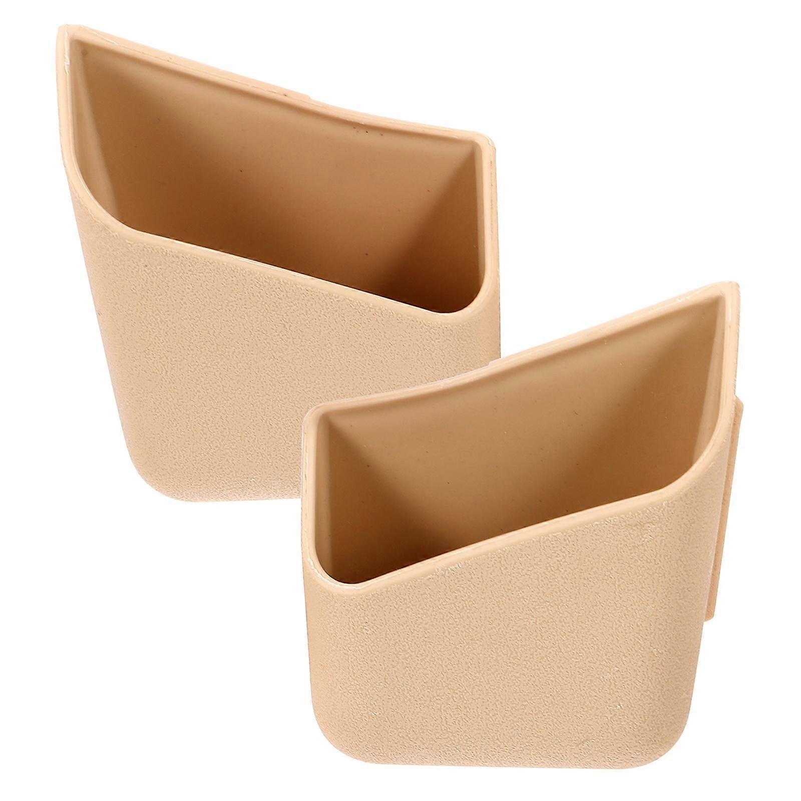 Glasses Organiser Multifunctional Storage Box Minimalist Design Driving Plastic Rectangular Car Interior Organizer 2Pcs