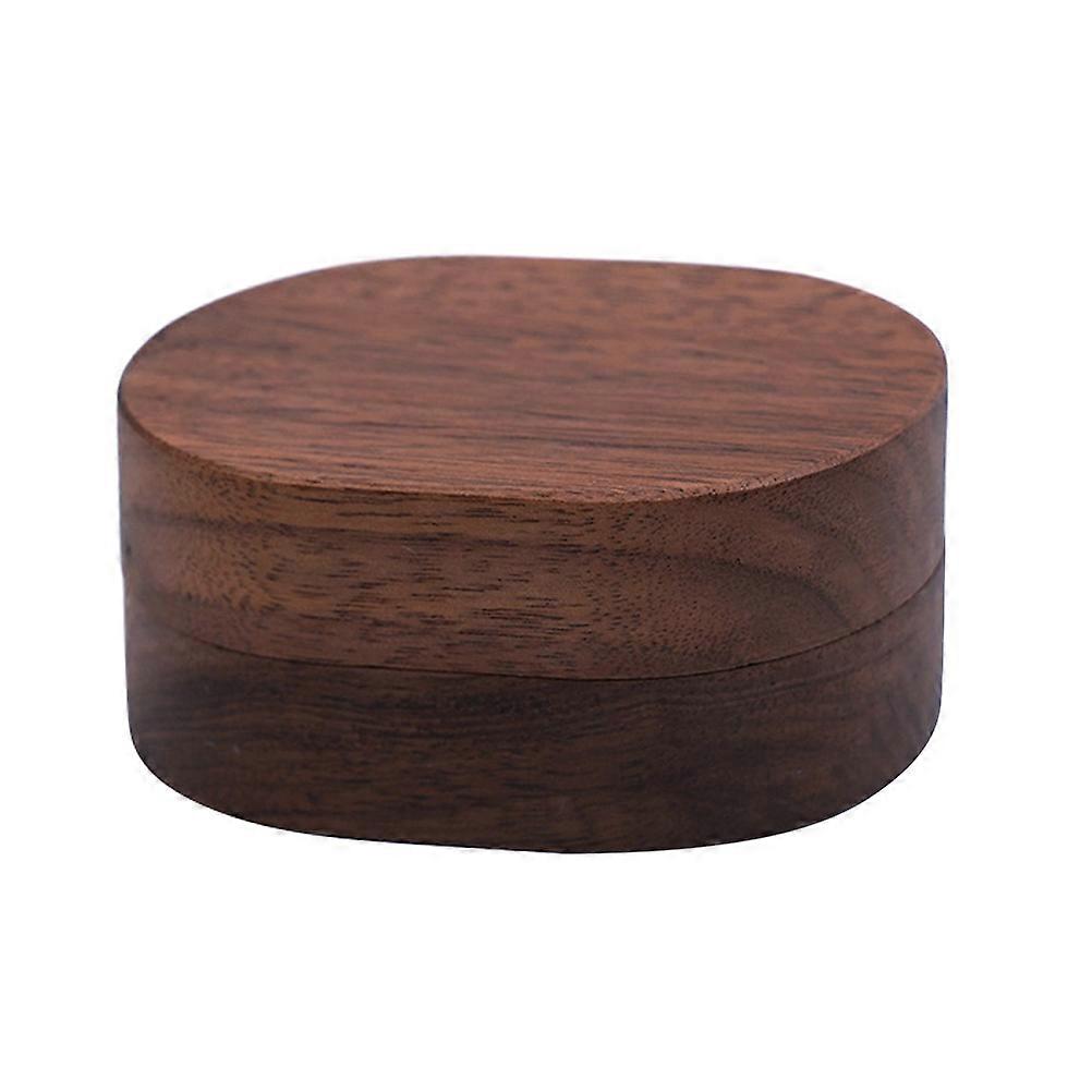 Wooden Ring Box Jewelry Container Simple Design Home Display Coffee 7X5X3.2CM Protection 1Pcs