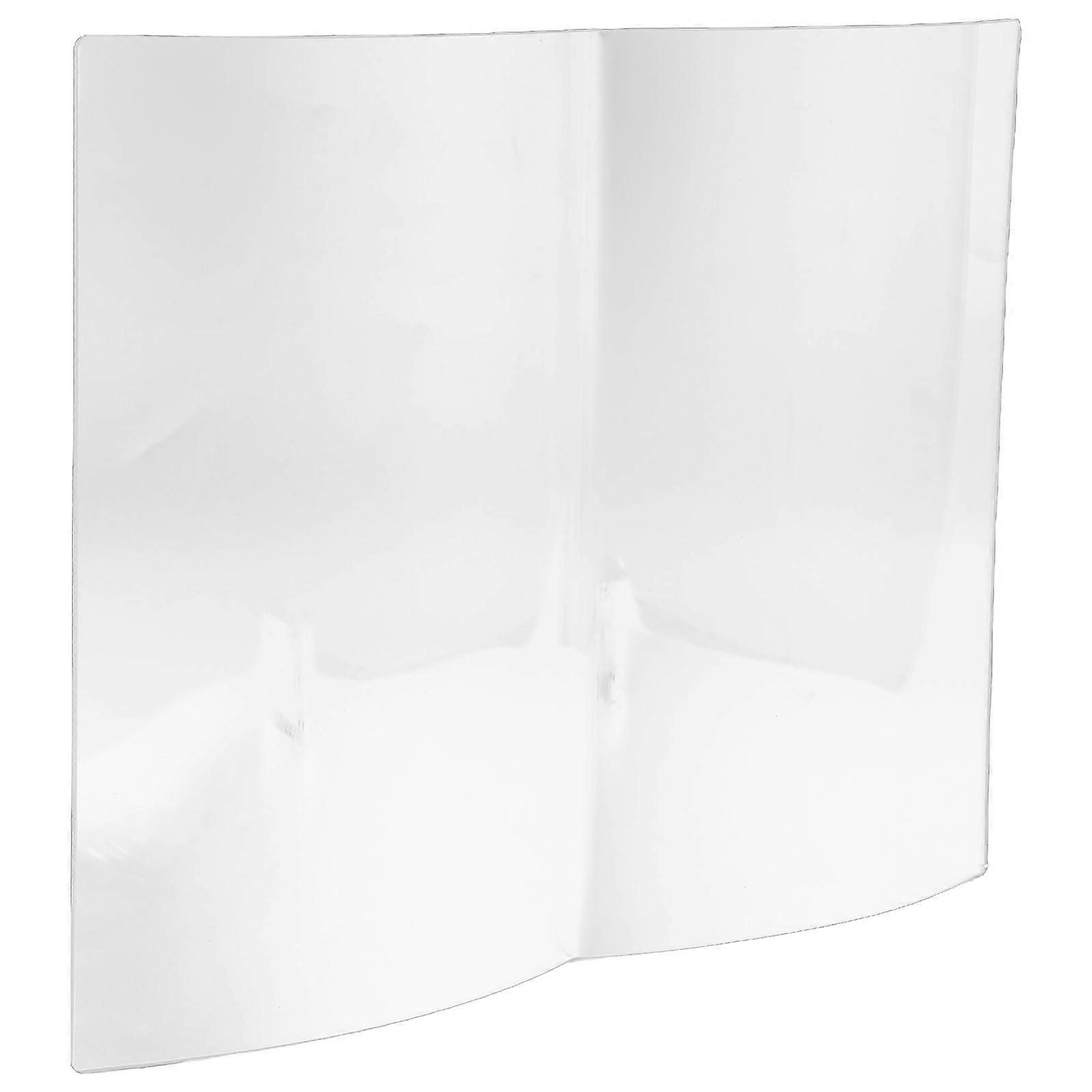 Clear Acrylic Thick Fan Shaped Book Stand Display Holder for Cookbooks, Magazines, Bibles, and Art Books – Open Design Desktop Organizer for Kitchen,