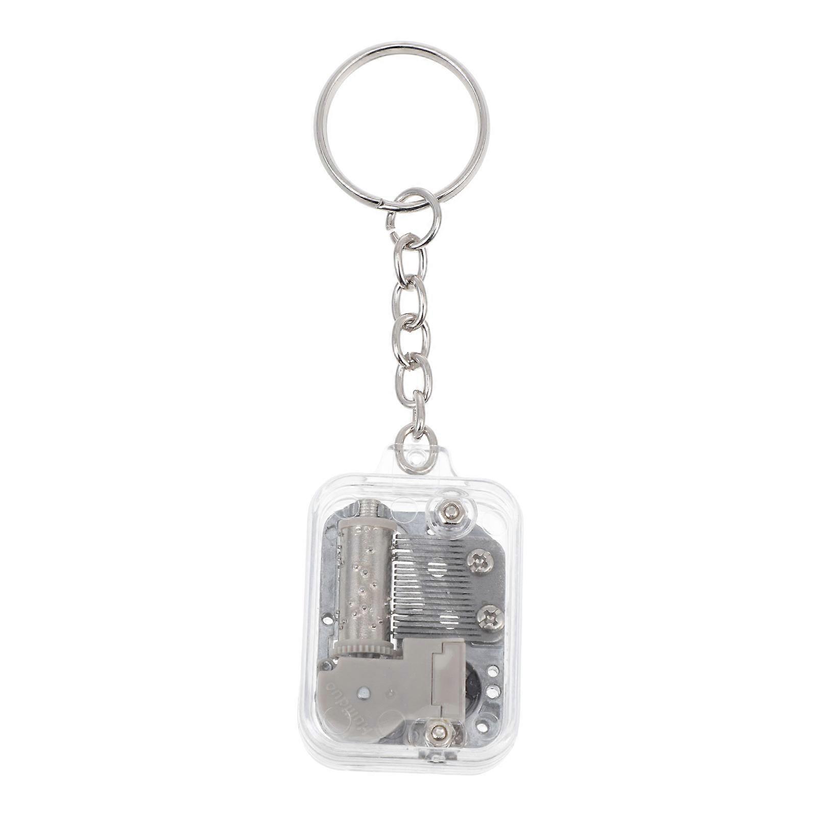 Delicate Keychain Creative Birthday Gift Keyring Luggage Accessory Transparent Decorative 1Pack