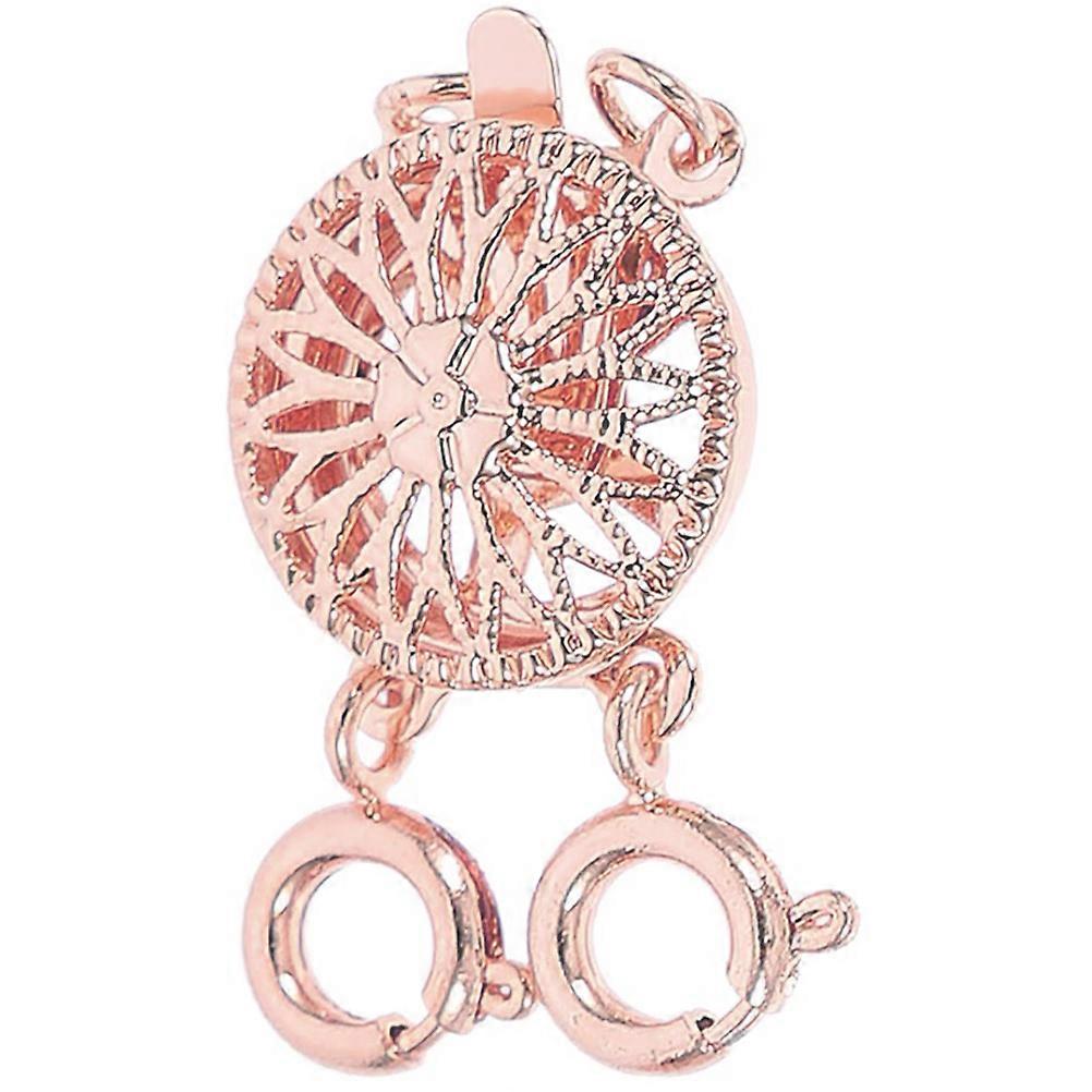 Rose Gold Copper Necklace Layering Connector for Jewelry Making Easy to Use and Durable 1 inch