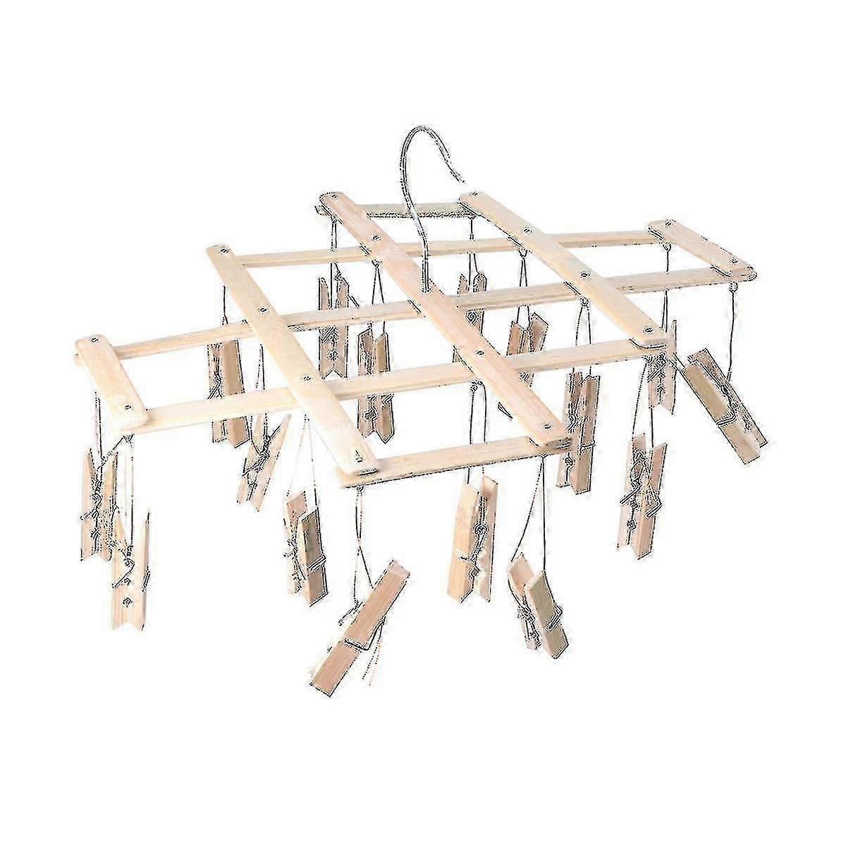 Bamboo Clothes Drying Rack Underwear Drying Rack Sock Drying Rack Bamboo Hanging Drying Rack