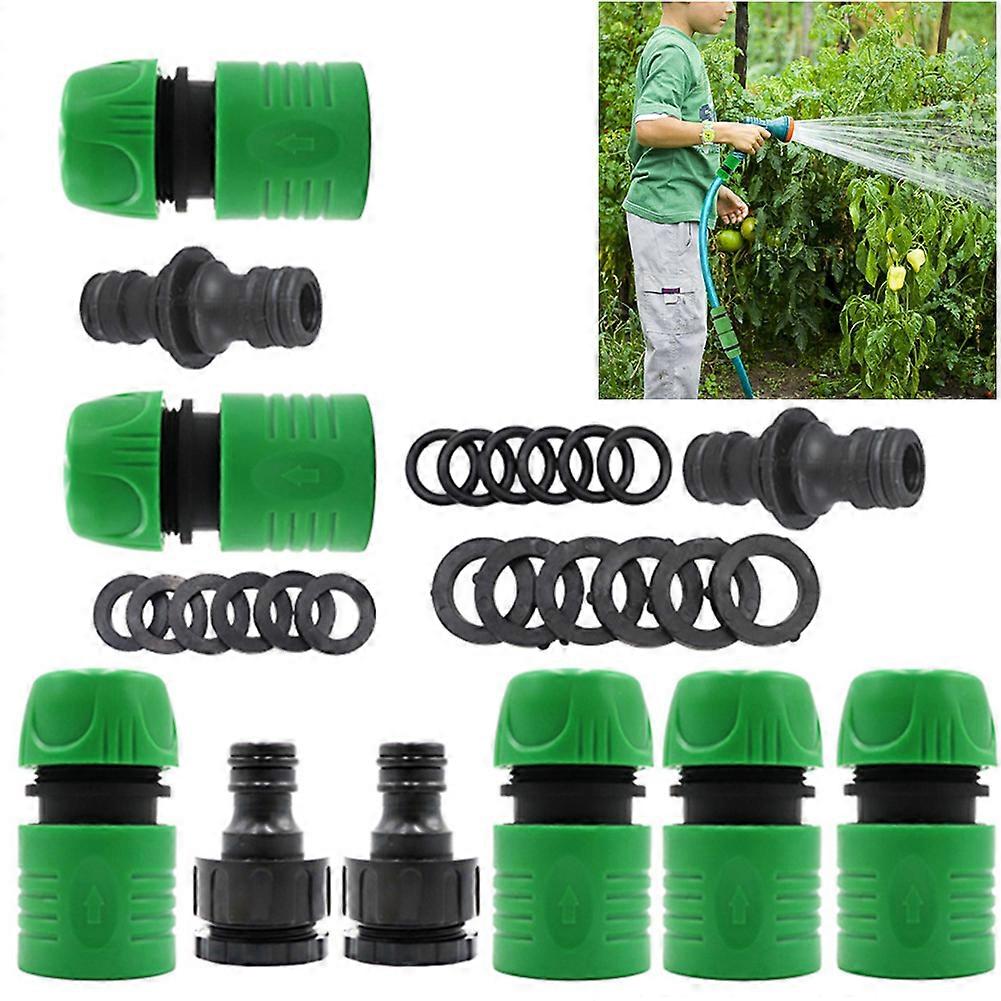 花园浇水软管 ABS 快速连接器端双公软管连接器适配器延长器套件,用于管道软管