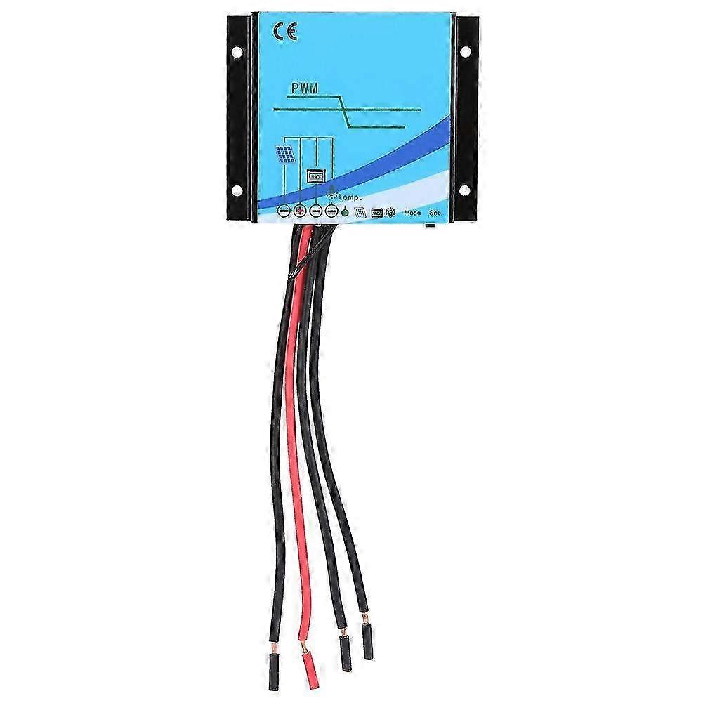 10A Waterproof Solar Charge Controller for 12V & 24V Systems - Solar Panel Voltage Regulator for Efficient Charging