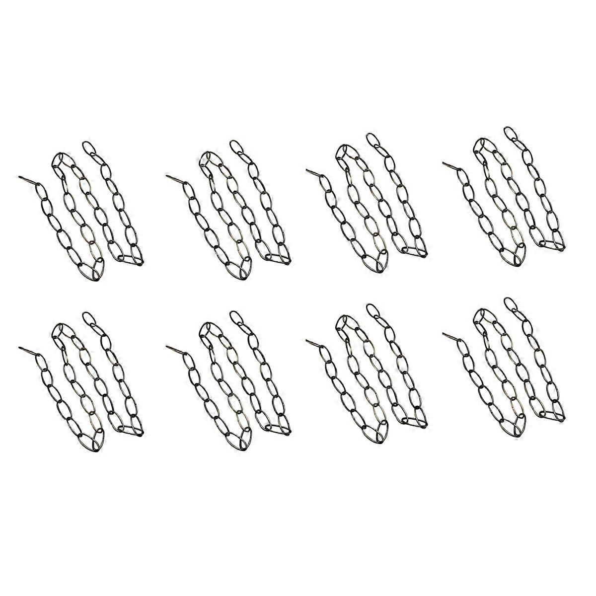 8pcs 1M Heavy Duty Chain for Vintage Chandelier Hanging Lamp,Pearl Black