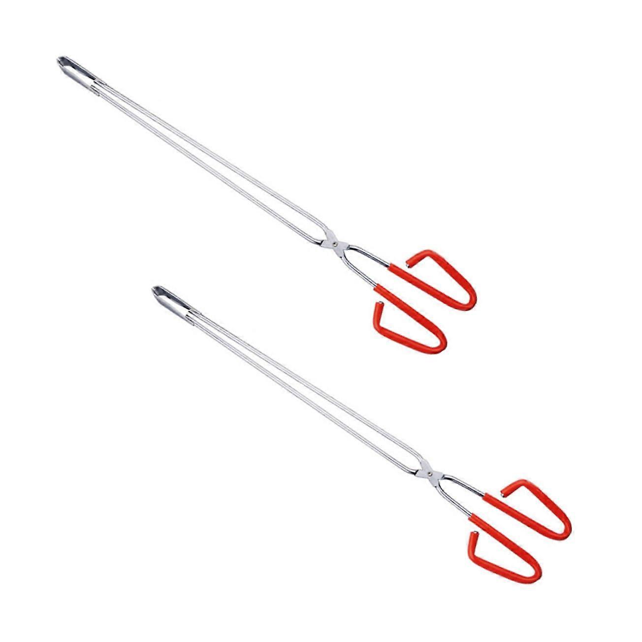 Garbage Grabber 2 Pieces Sturdy Garbage Tongs With Non-Slip Handle For Garden And Household Waste Collection 90cm Length