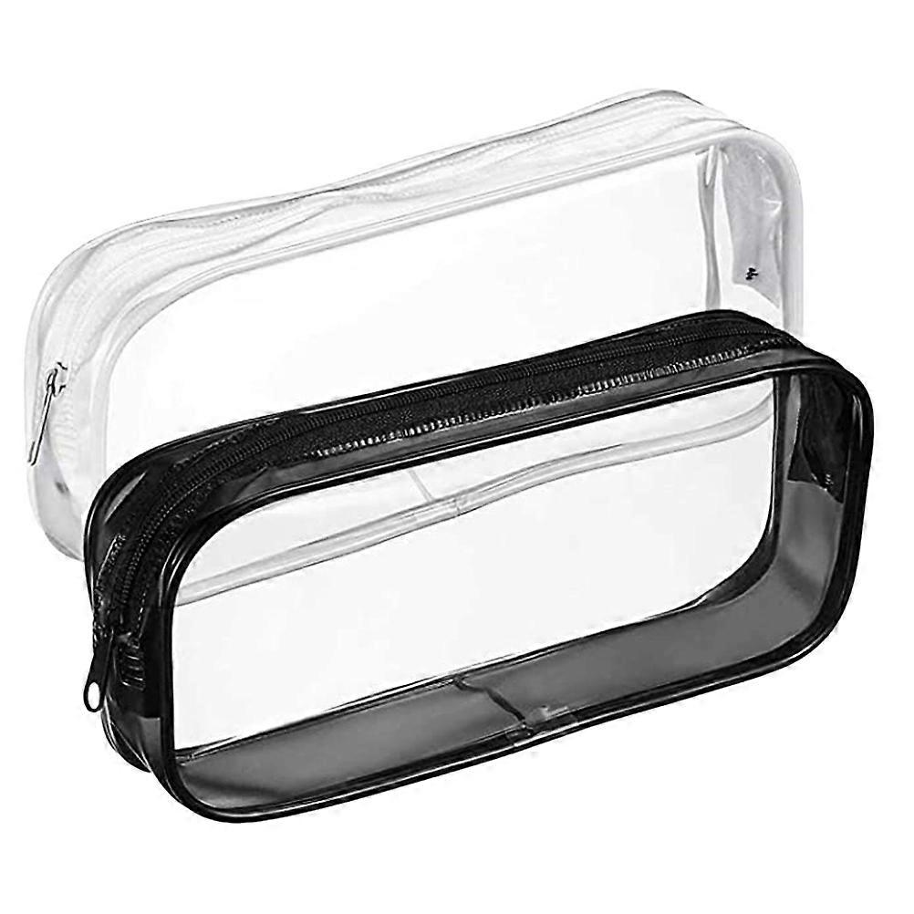 PVC Pen Holder Design for School Use 2Pcs Pencil Pouch