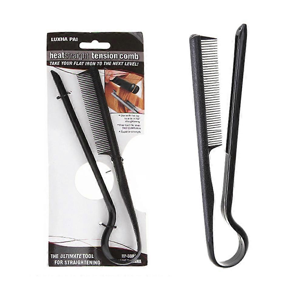 V Shaped Hair Comb for Styling Made of Durable Plastic Black Easy to Use for Salon Accessories 3pcs