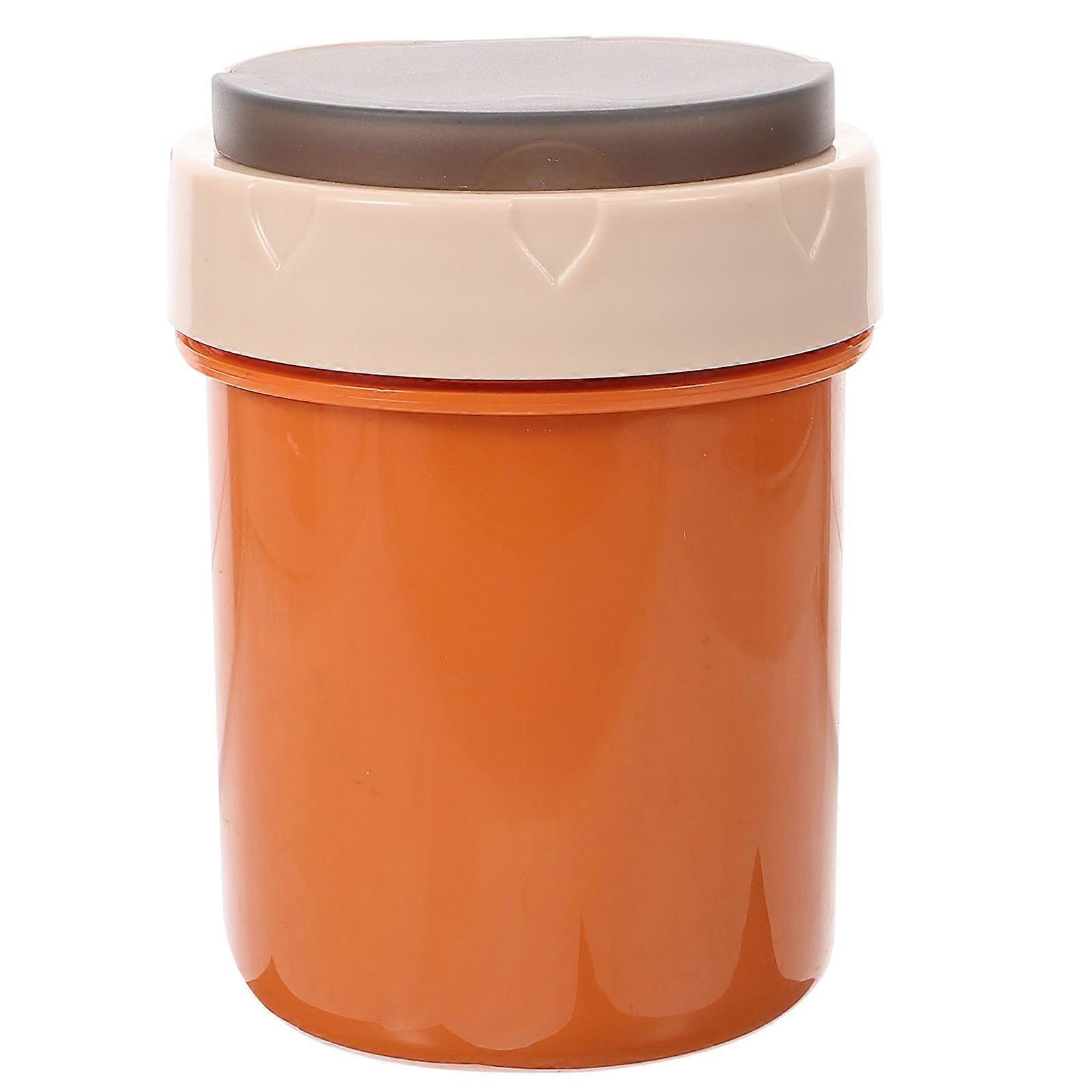 Portable Soup Mug With Lid For Outdoor Camping And Home Use Insulated 1Set In Orange For Convenient Food Storage