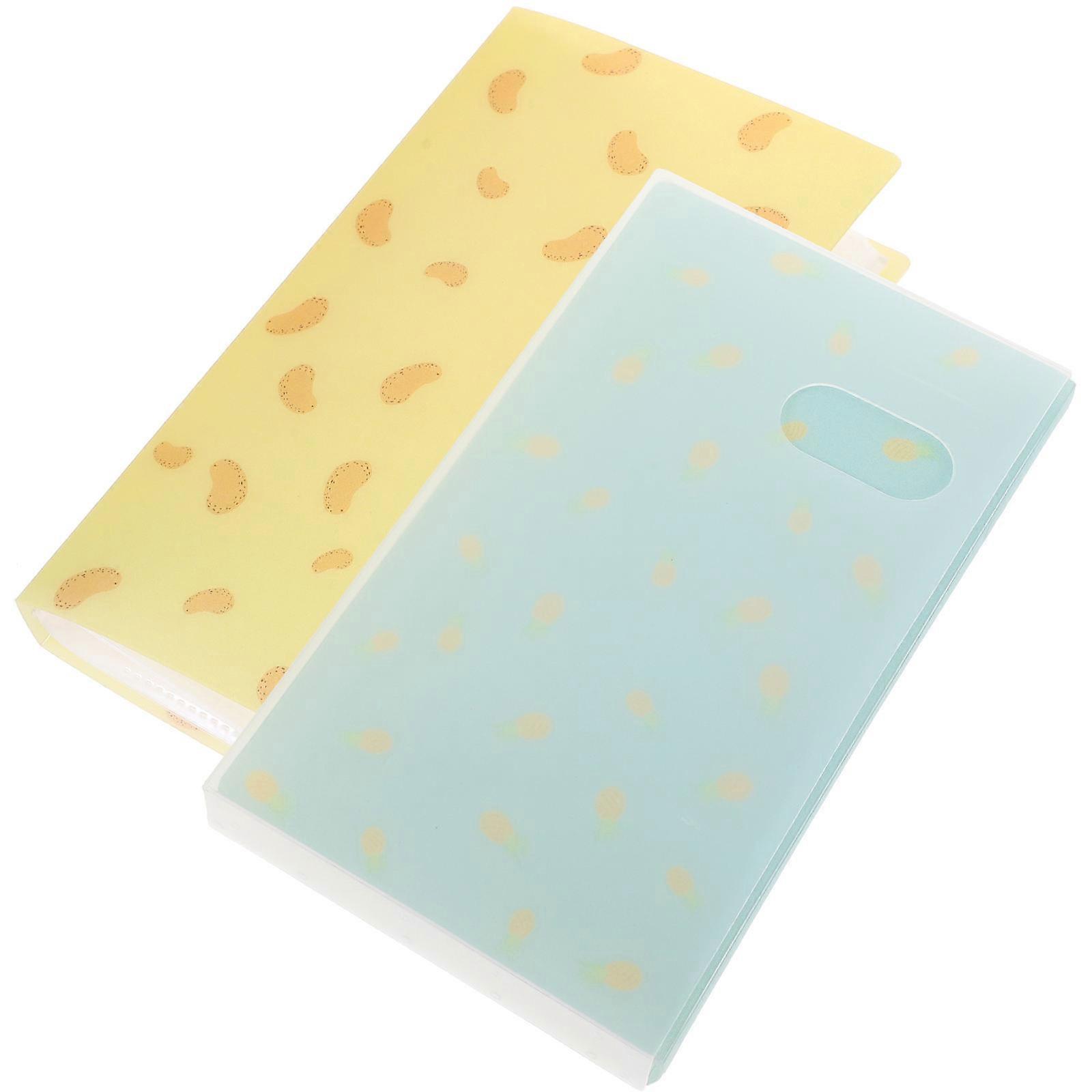 Nail Sticker Album 2Pcs Sticker Book Collecting Album DIY Projects Home Use Salon Use Assorted Color Displaying