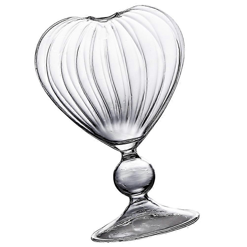 Valentine's Day Heart Drinking Glass Ideal For Gift Giving With Elegant Transparent Finish 1Pack