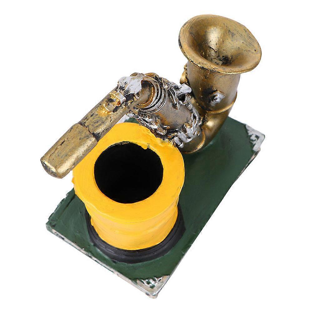 Vintage Saxophone Adornment Desktop Stationery Container For Office School Retro Style 1Pack