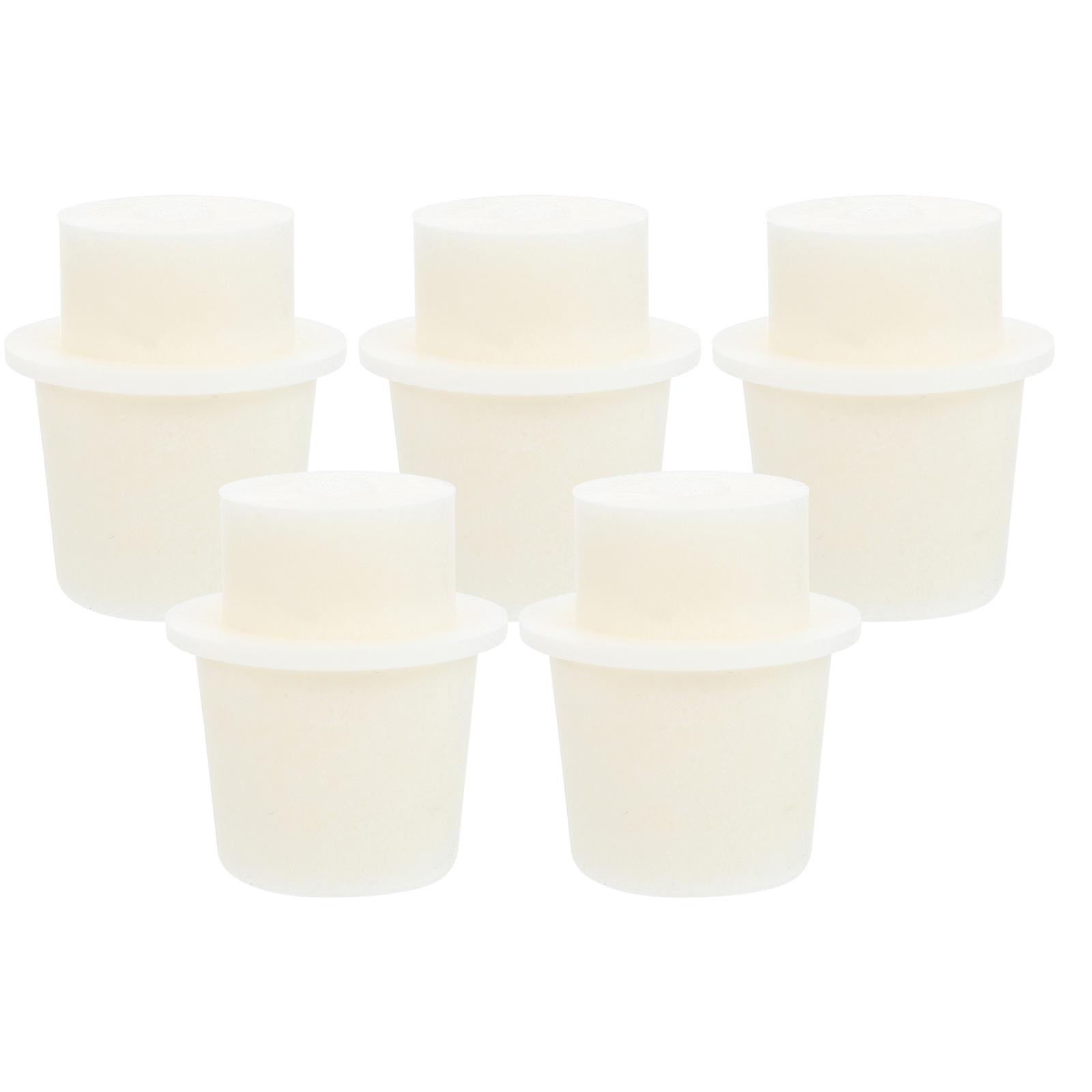 Test Tube Plugs 5Pcs Suitable For Laboratory Work 200ml 27-31mm Easy To Insert Stopper