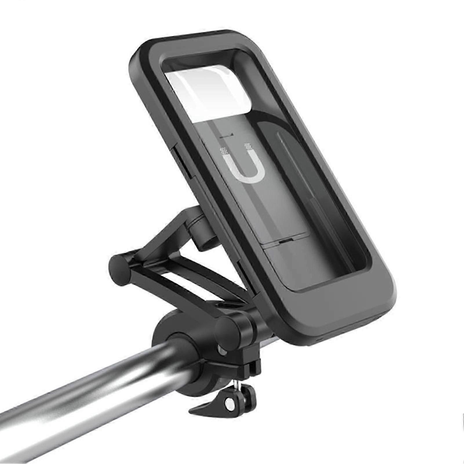Bicycle Phone Holder Lightweight ABS Phone Mount Adjustable Mobile Phone Support)