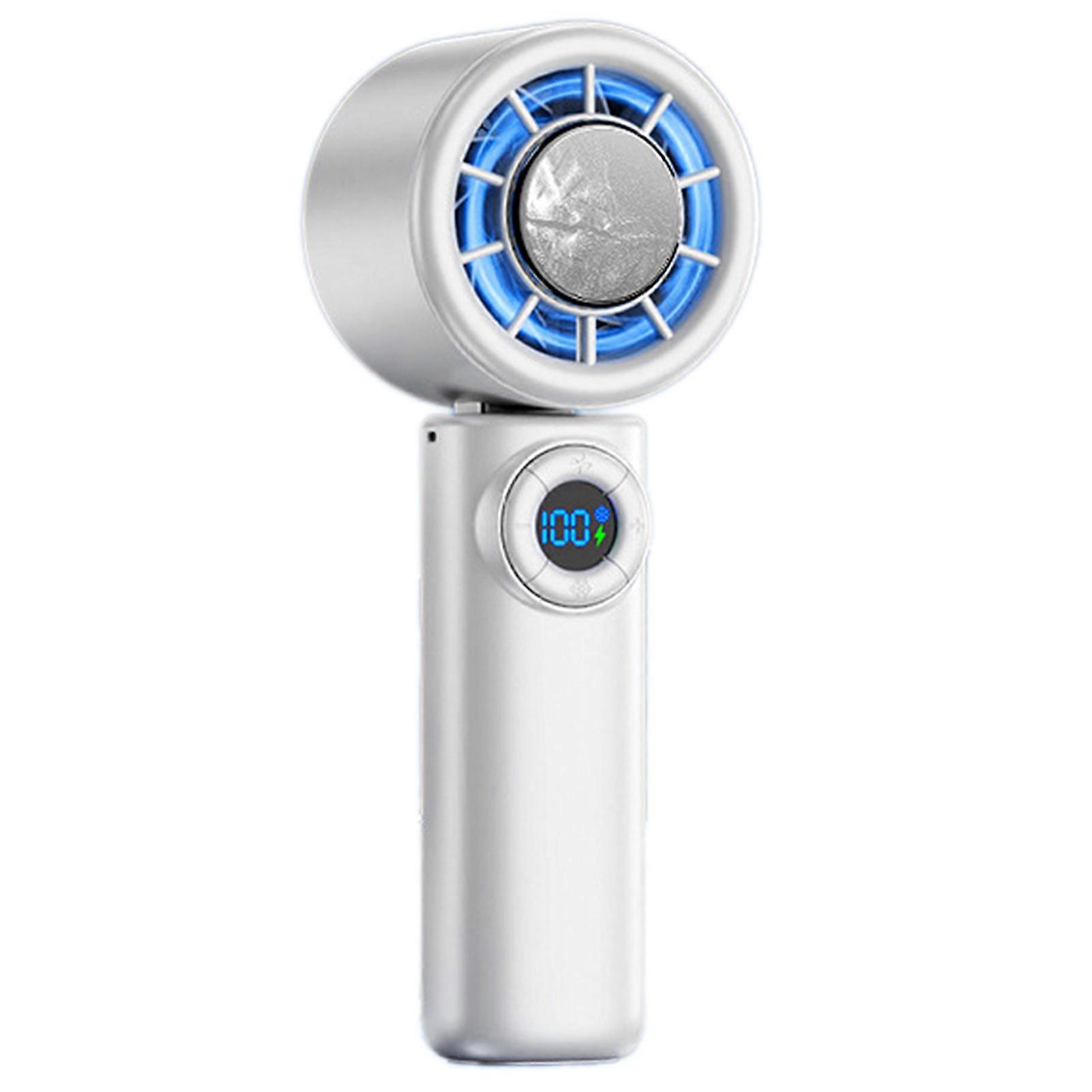 Portable Cooling Fan Mini USB Powered Digital Display Fan for Commuting