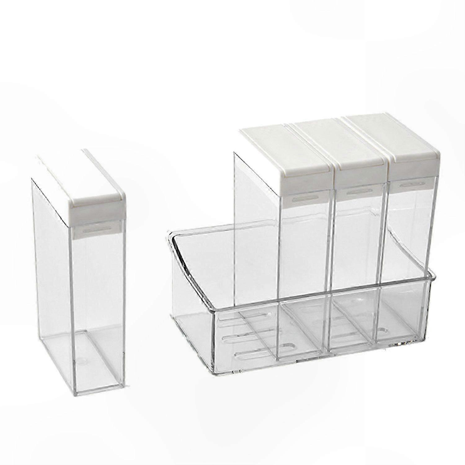 White Kitchen Spice Organizer Rack with Shaker Holder Storage Solution