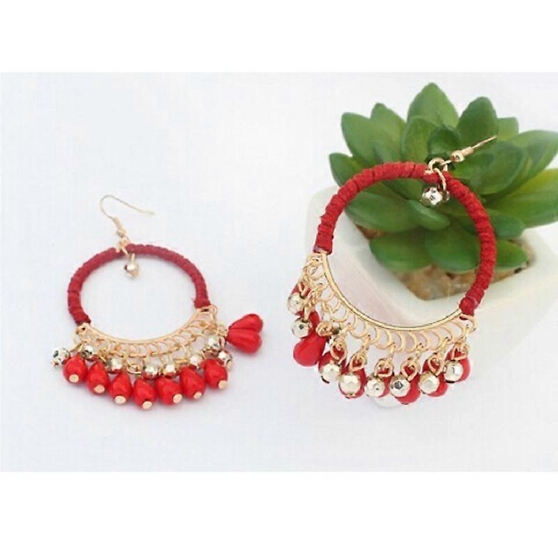 Fancy Earrings 110416 Red