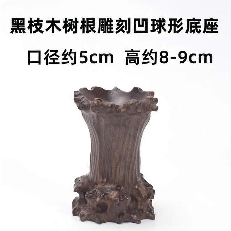 Crystal Ball Display Stand: Handcraft Wood Crystal Sphere Stand - Unique Ball Display Root Carving Pedestal Base For Home Office Decor