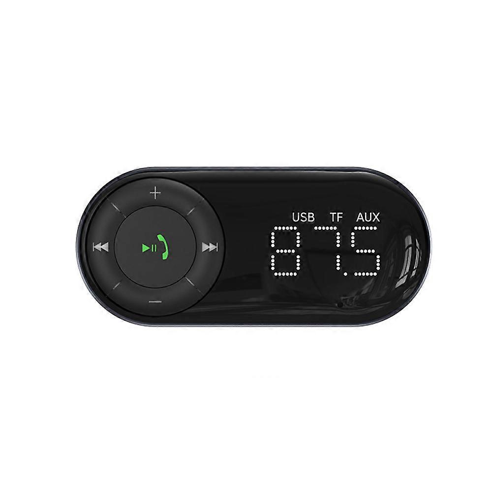 Portable Bluetooth Car FM Transmitter with Clear Hands Free Call Support AUX Input for iPhone Android Devices
