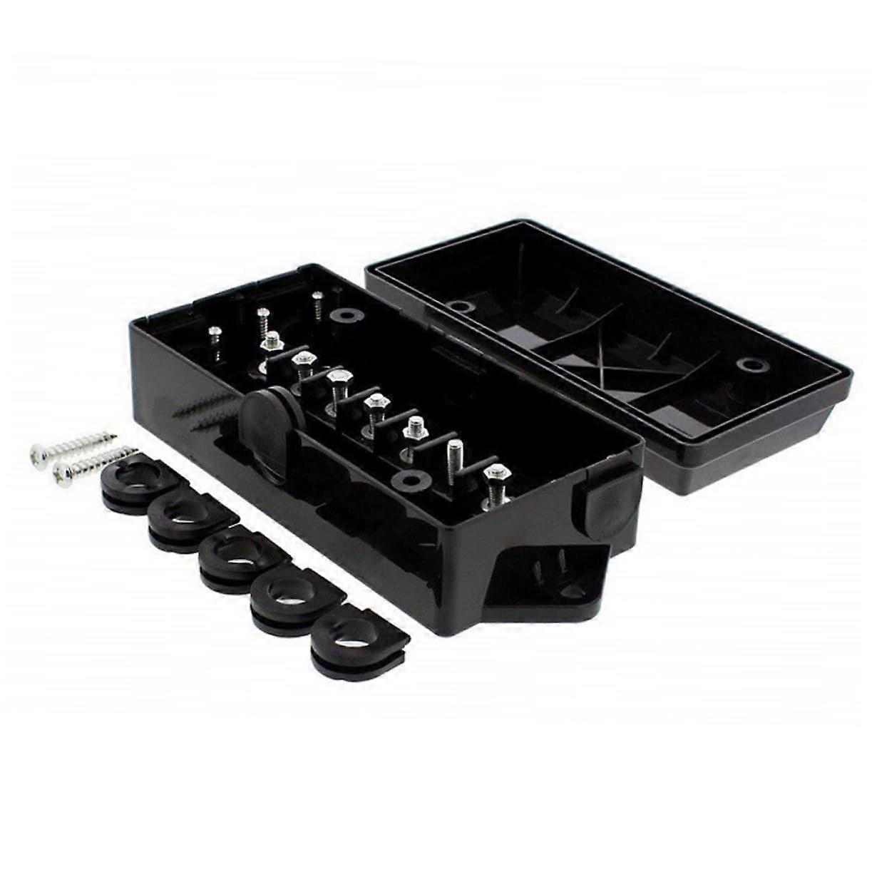 Trailer Junction Box Weatherproof Electrical Enclosure for Motorhomes, Caravans, and Boats Secure Connection for Electrical Easy Installation Durable