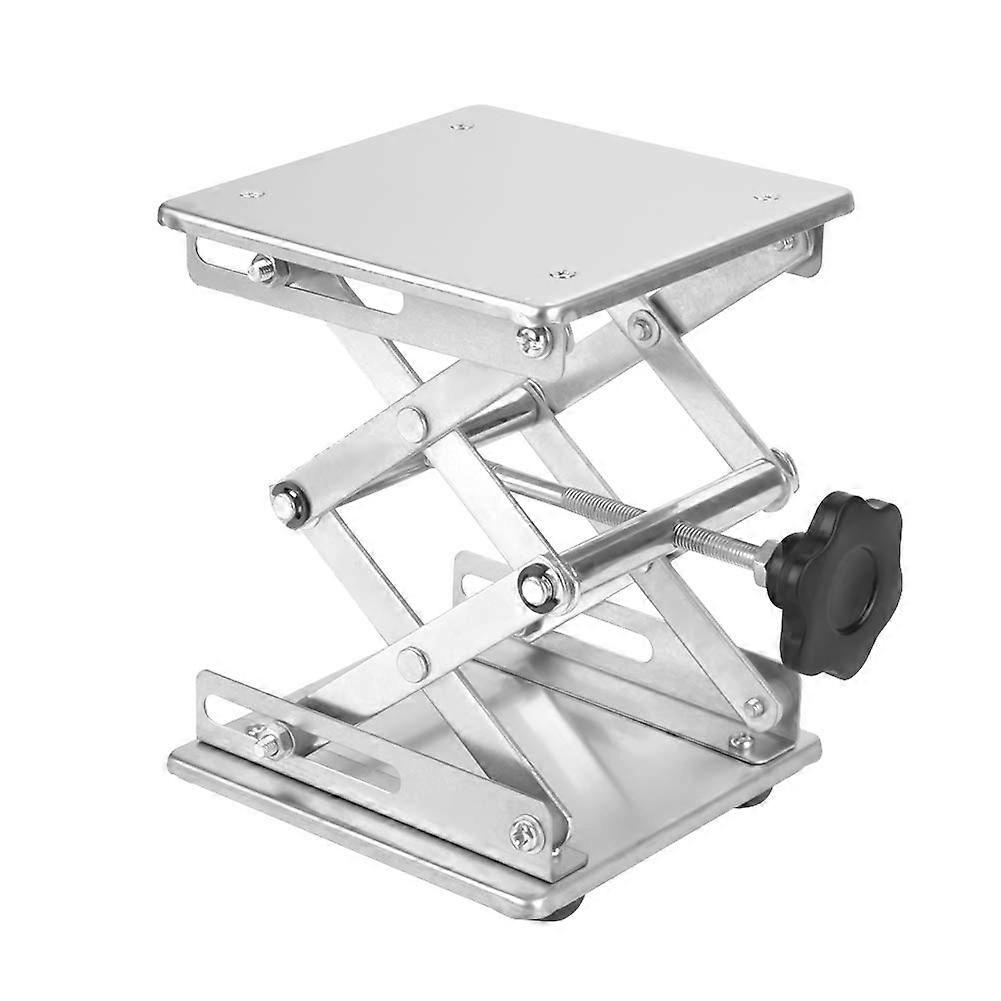 Stainless Steel Lab Lifting Platform Stand Scissor Rack 150*150*250mm, Adjustable Height