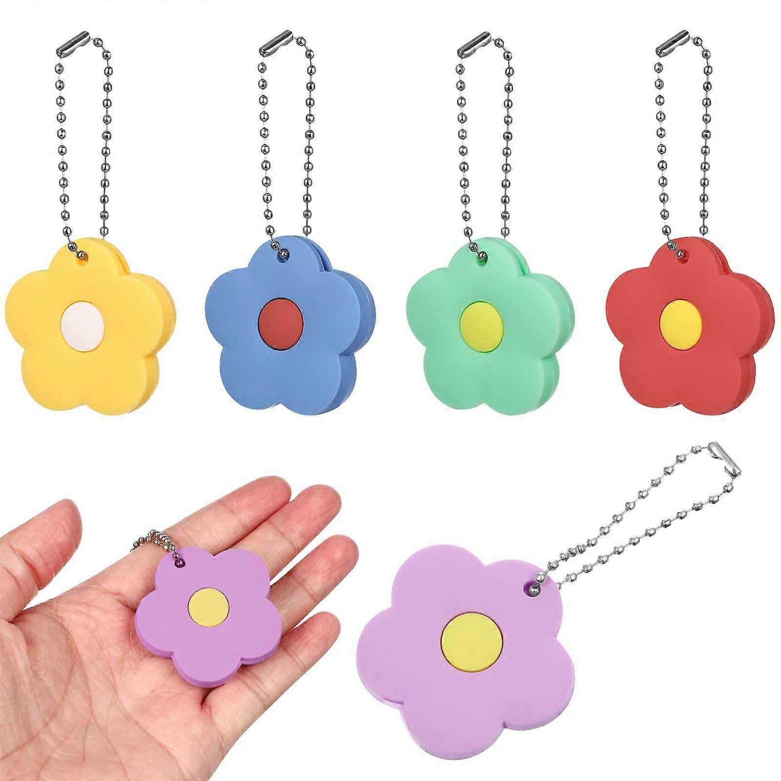 5 Pcs Flower Key Covers Silicone Key Caps House Key Cover Caps Key Protector Caps