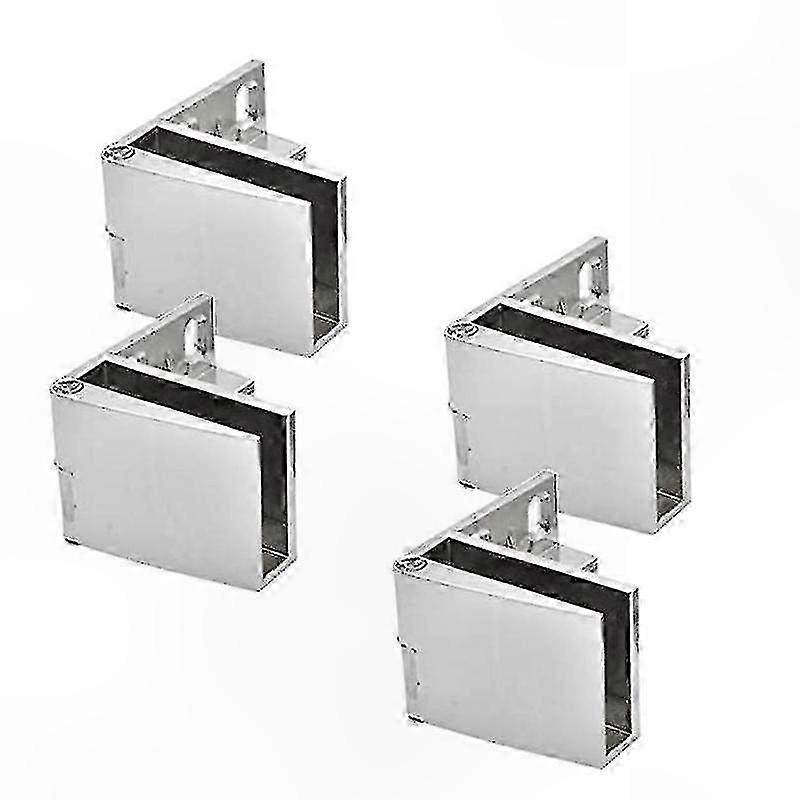 4-Pack Glass Door Hinges for Cabinets, Display Cases, and Wine Storage Units
