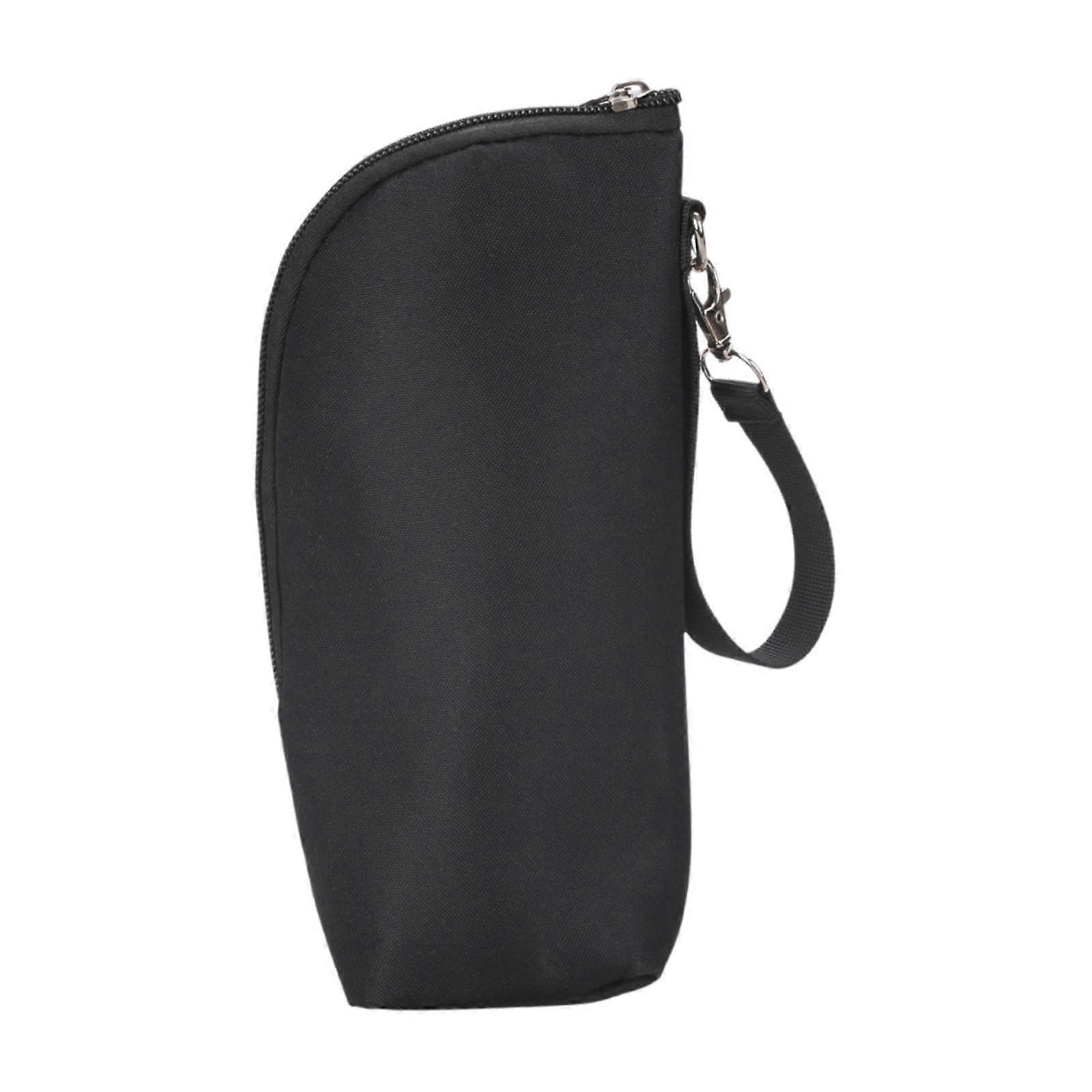 Bottle Carrier Bag, Insulated Cooling and Warming Bag for Nursing Bottles and Breast Milk, Black, Durable and Lightweight