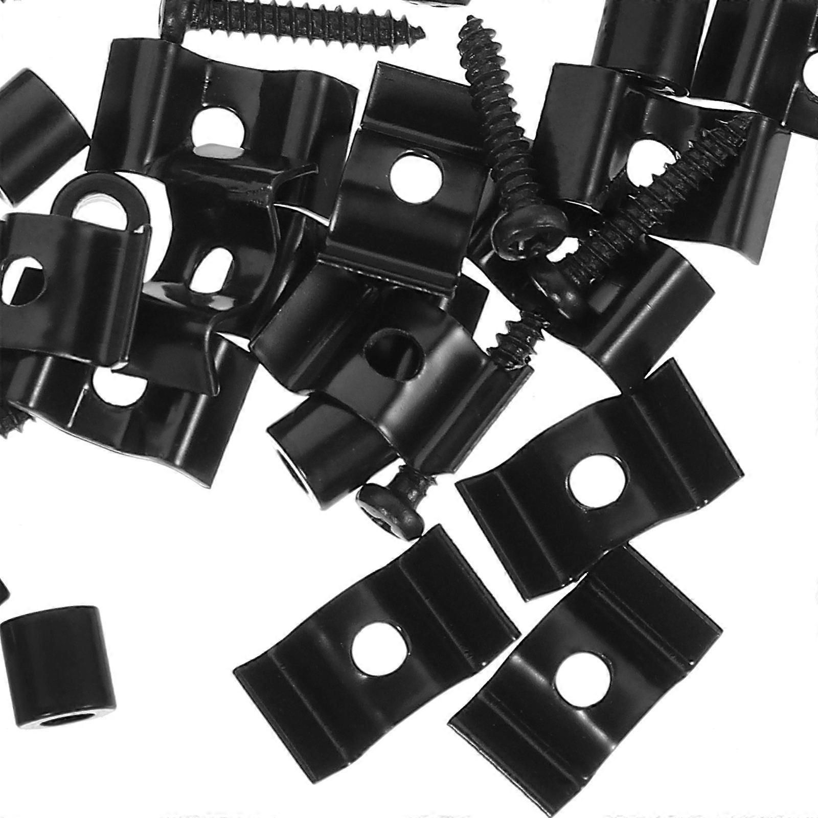 Electric Guitar String Tree Guide Retainer Guitar Playing Metal Black for 10 Sets