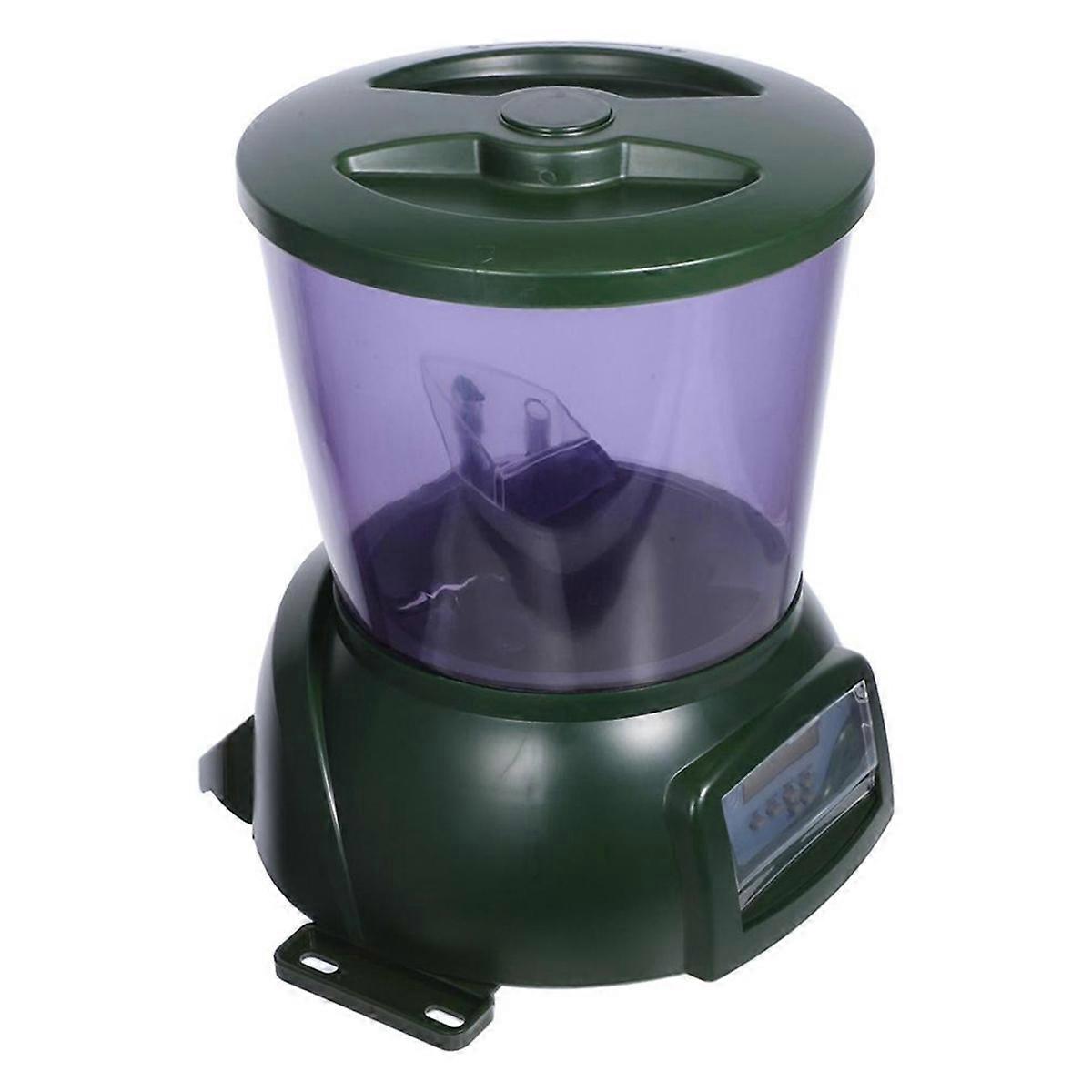 Automatic Fish Feeder Large Capacity Powered Pond Dispenser