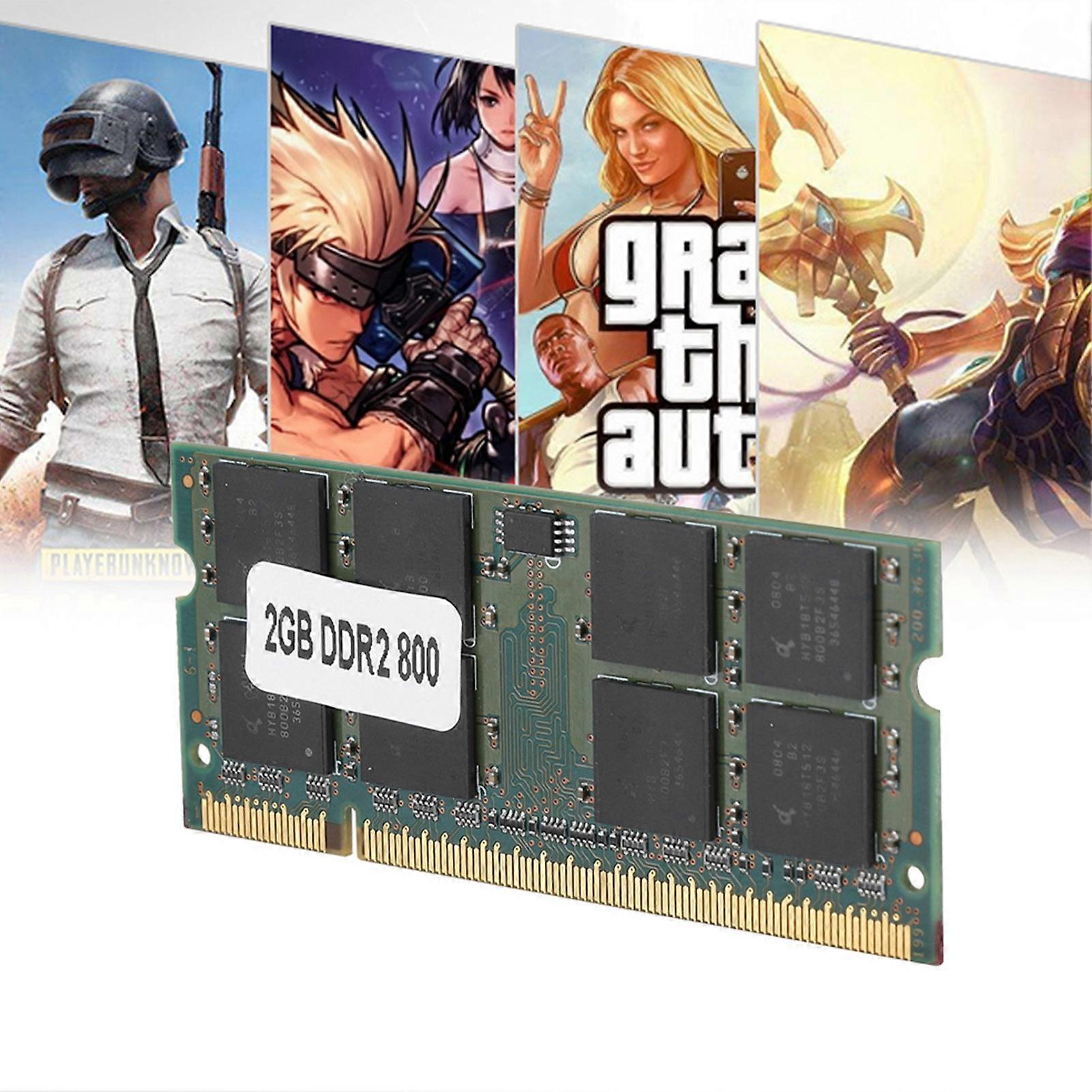 DDR2 2GB 800MHz PC2-6400 200Pin Notebook Memory Module 6.7x3x0.3cm