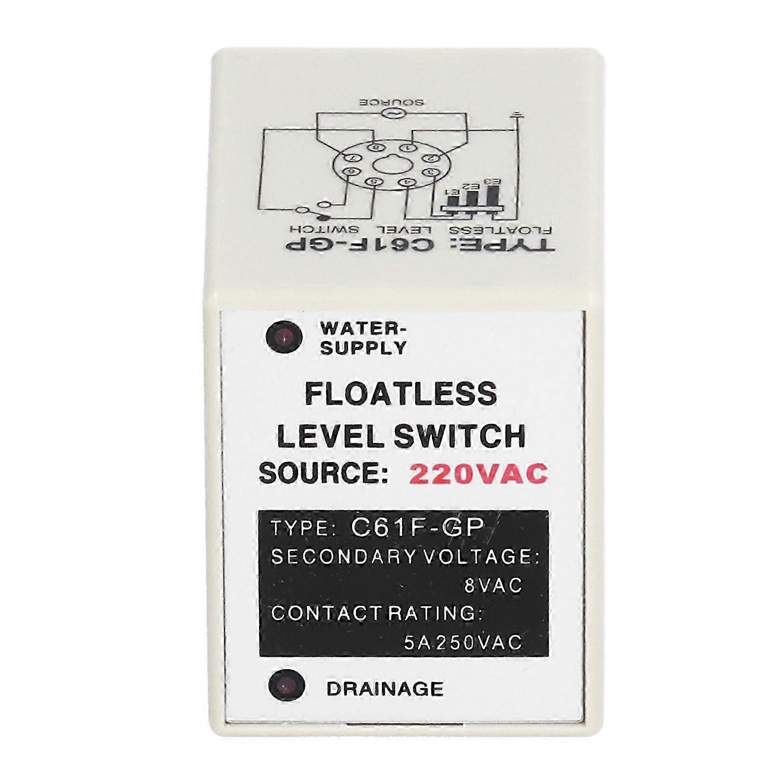 BERM Floatless Level Relay Liquid Switch Controller Electrical Equipment C61FGP AC 220V