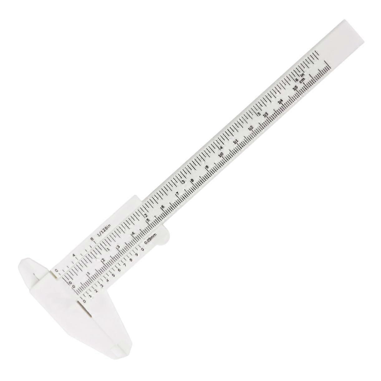 Mini Caliper Precision Measuring Tool Lightweight Plastic Sliding Ruler for Step and Depth Measurements for Industrial and  Color