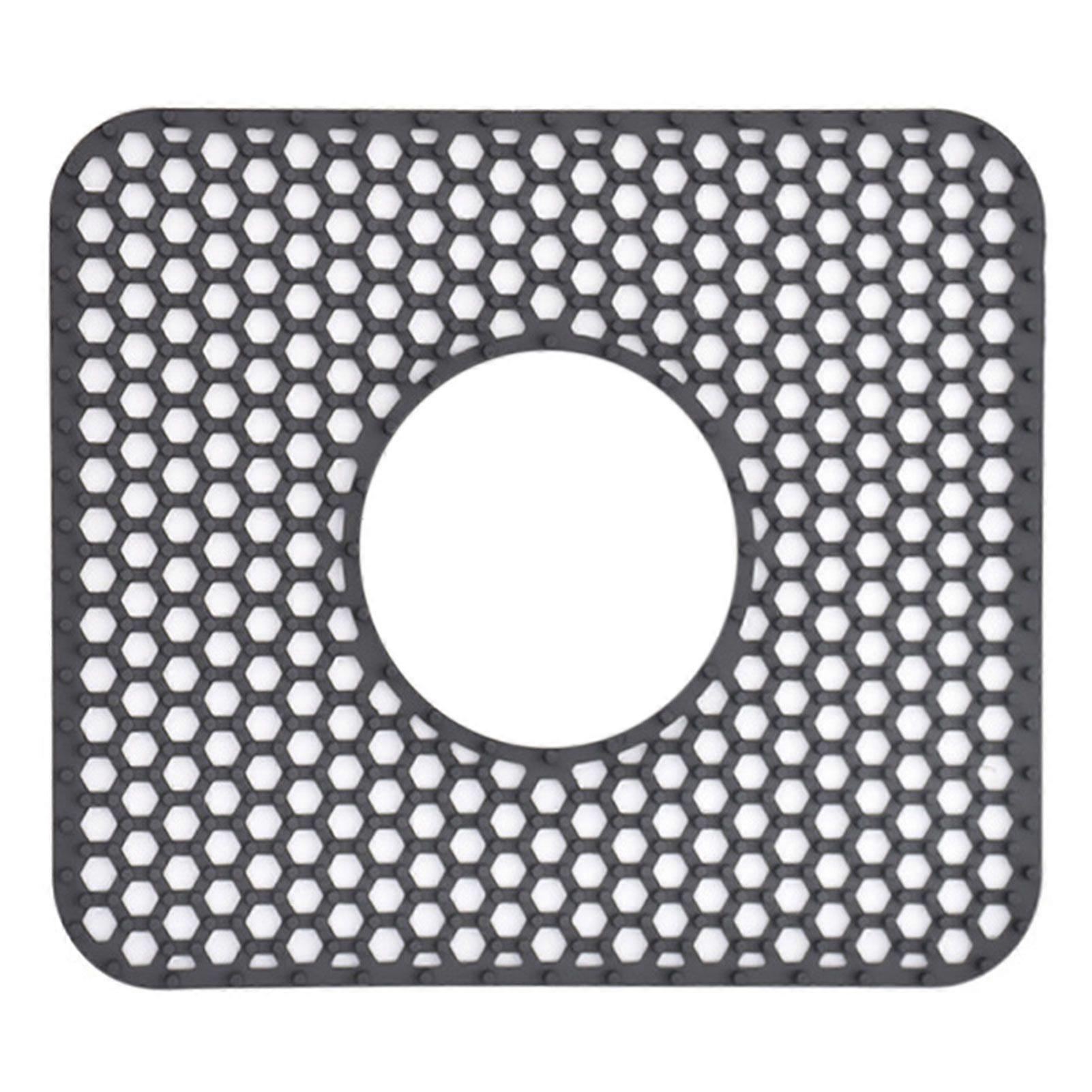 Silicone Sink Protector Heat-Resistant Countertop Pad with Efficient Drainage for Daily Use