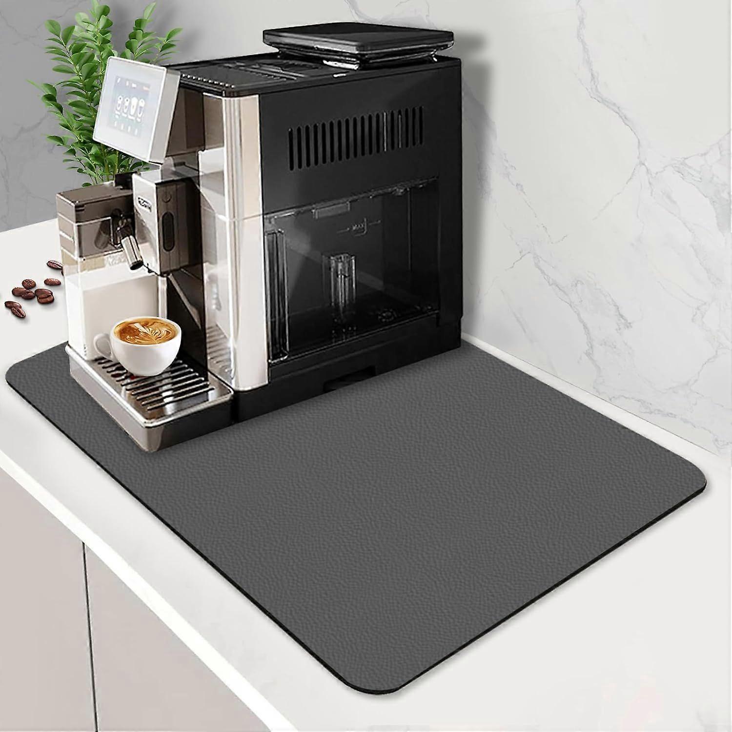 Coffee Mat Super Absorbent Coffee Bar Mat Hide Stain Coffee Maker Mat for