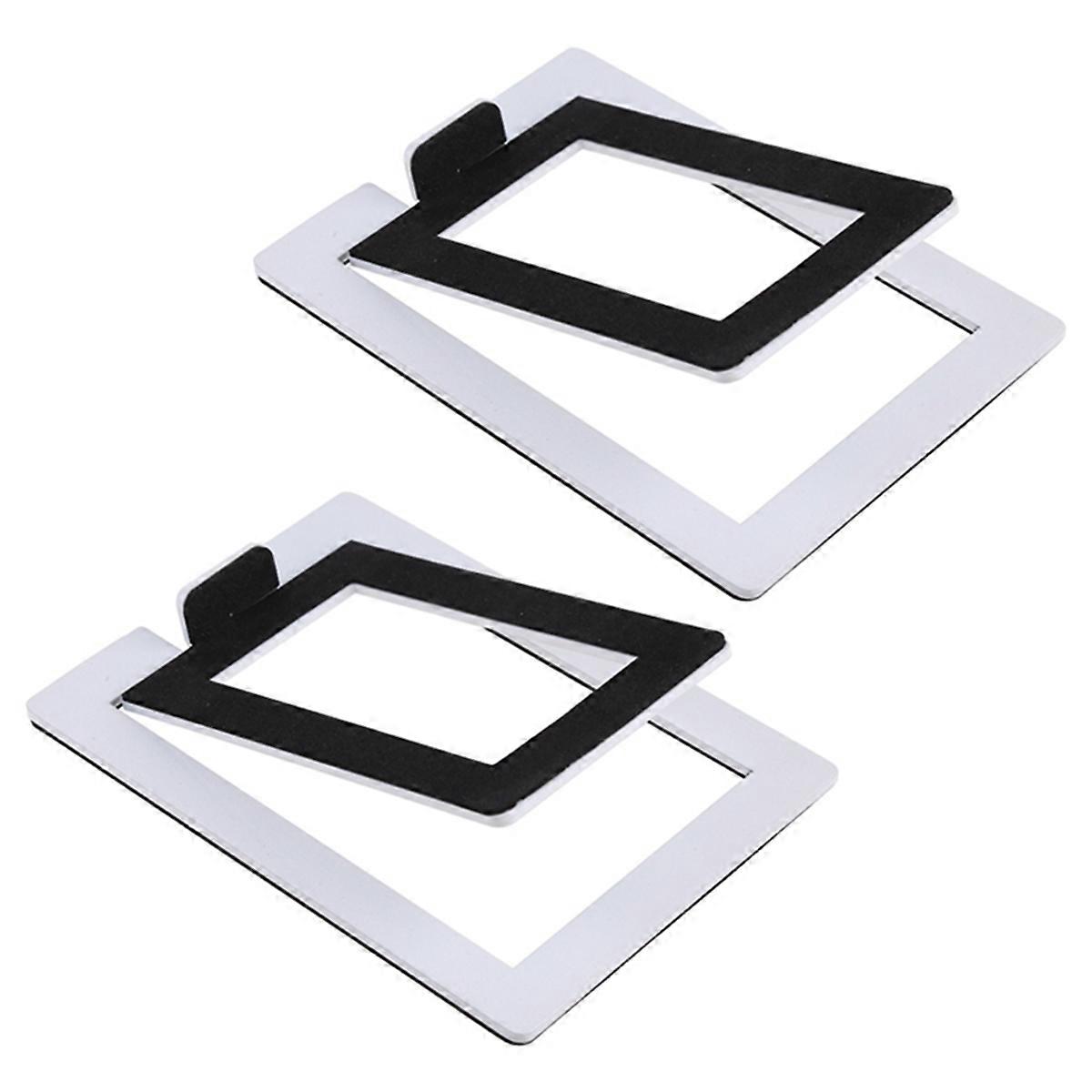 2PCS Desktop Speaker Stand Audio Bracket Tabletop Shock Absorption Holder Speaker Bracket for Compu