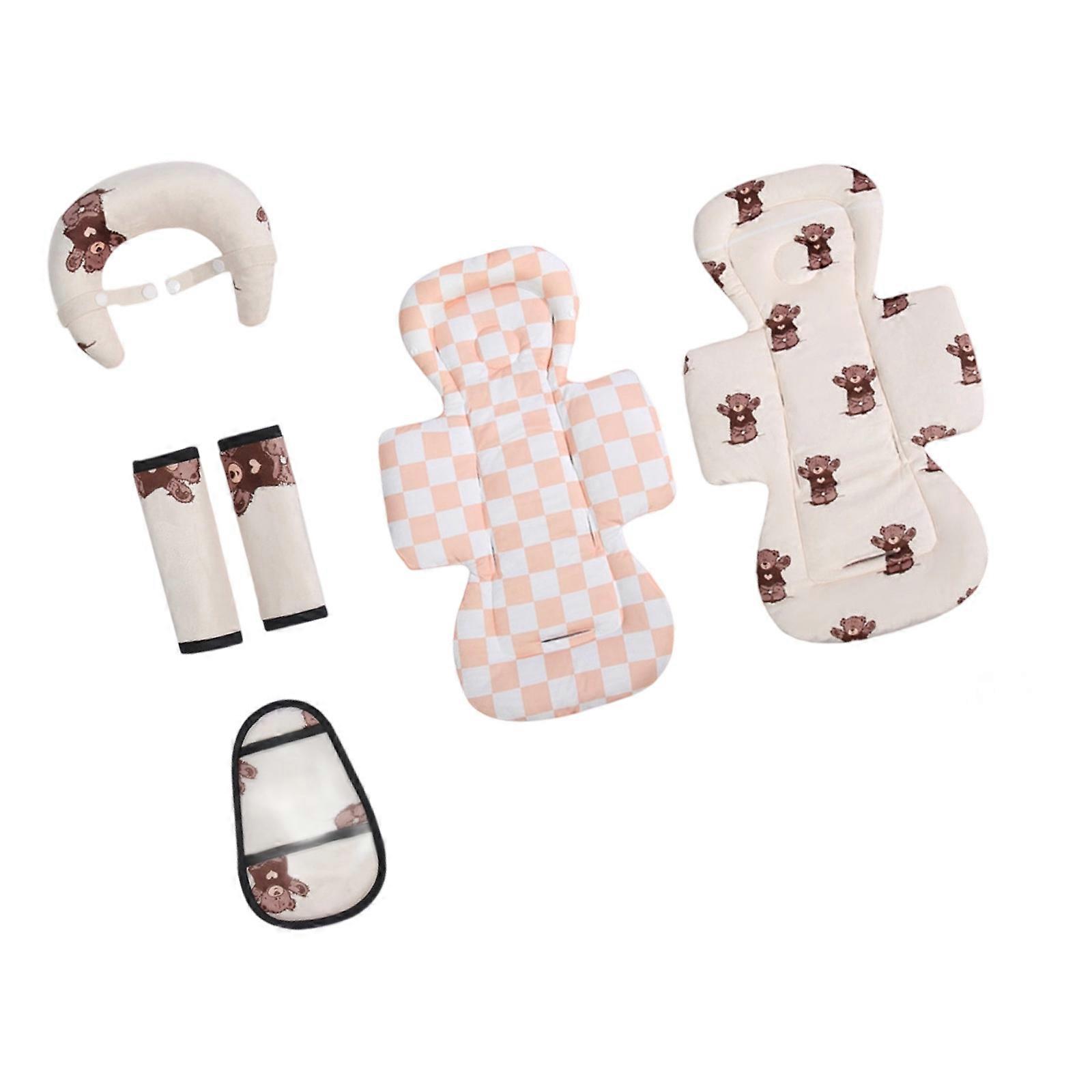 Travel Friendly Baby Safety Seat Pad Soft Polyester Fabric Wide Compatibility Thickened Support Easy Maintenance Multicolor