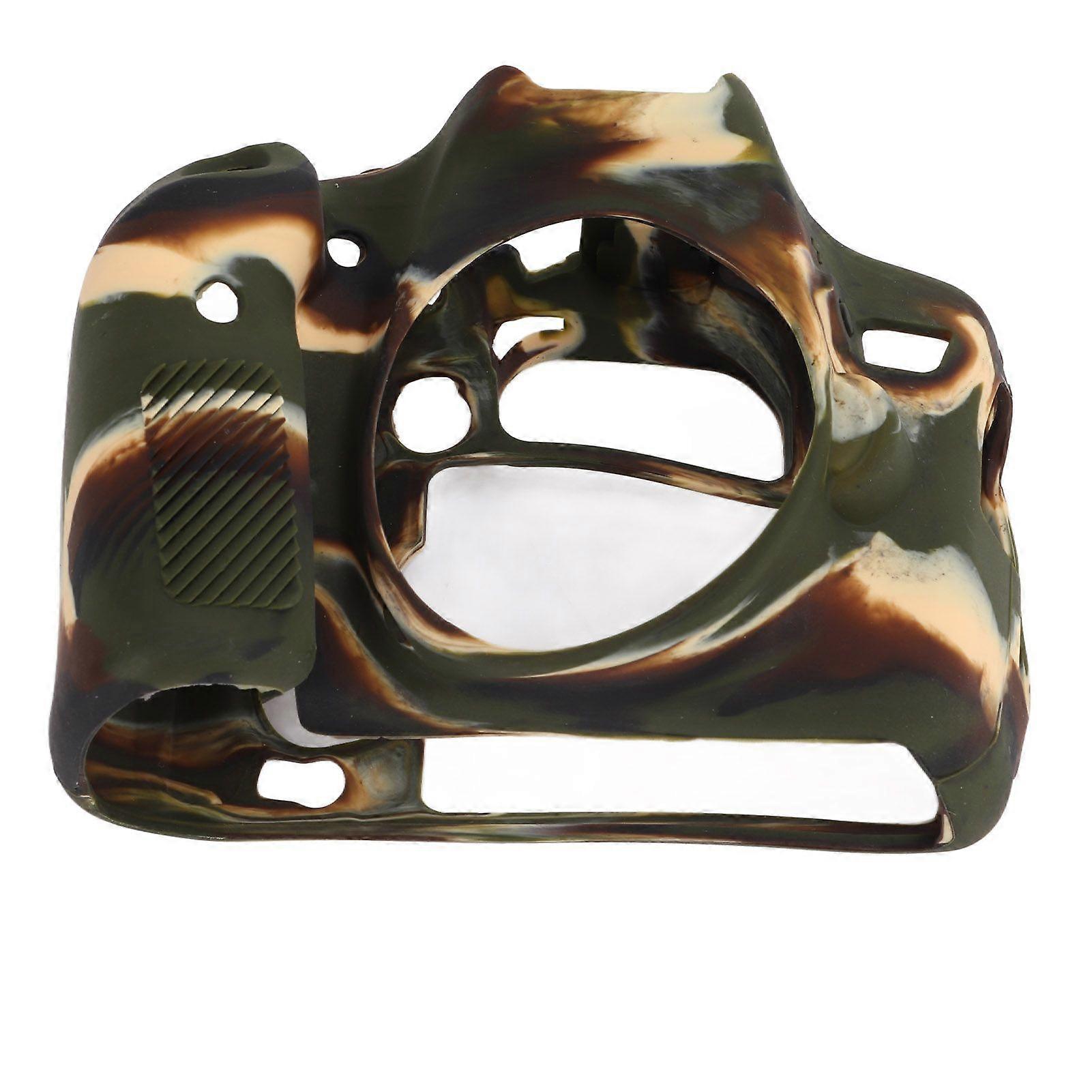 Silicone Protective Housing Camera Case Body Frame Shell Cover Skin for EOS 70D Digital CameraCamouflage